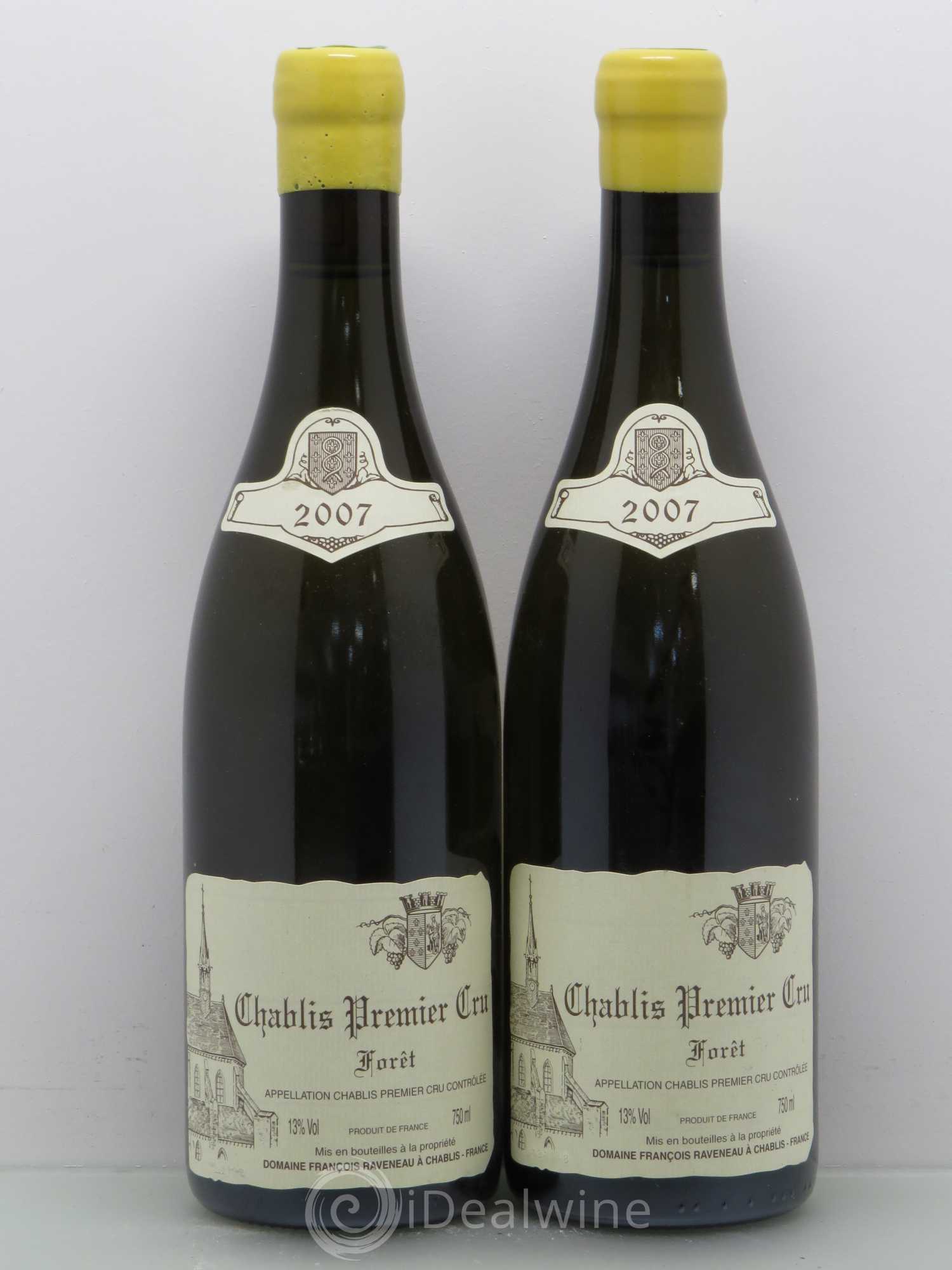 Chablis 1er Cru Forêt Raveneau (Domaine) 2007 - Lot de 2 bouteilles - 0