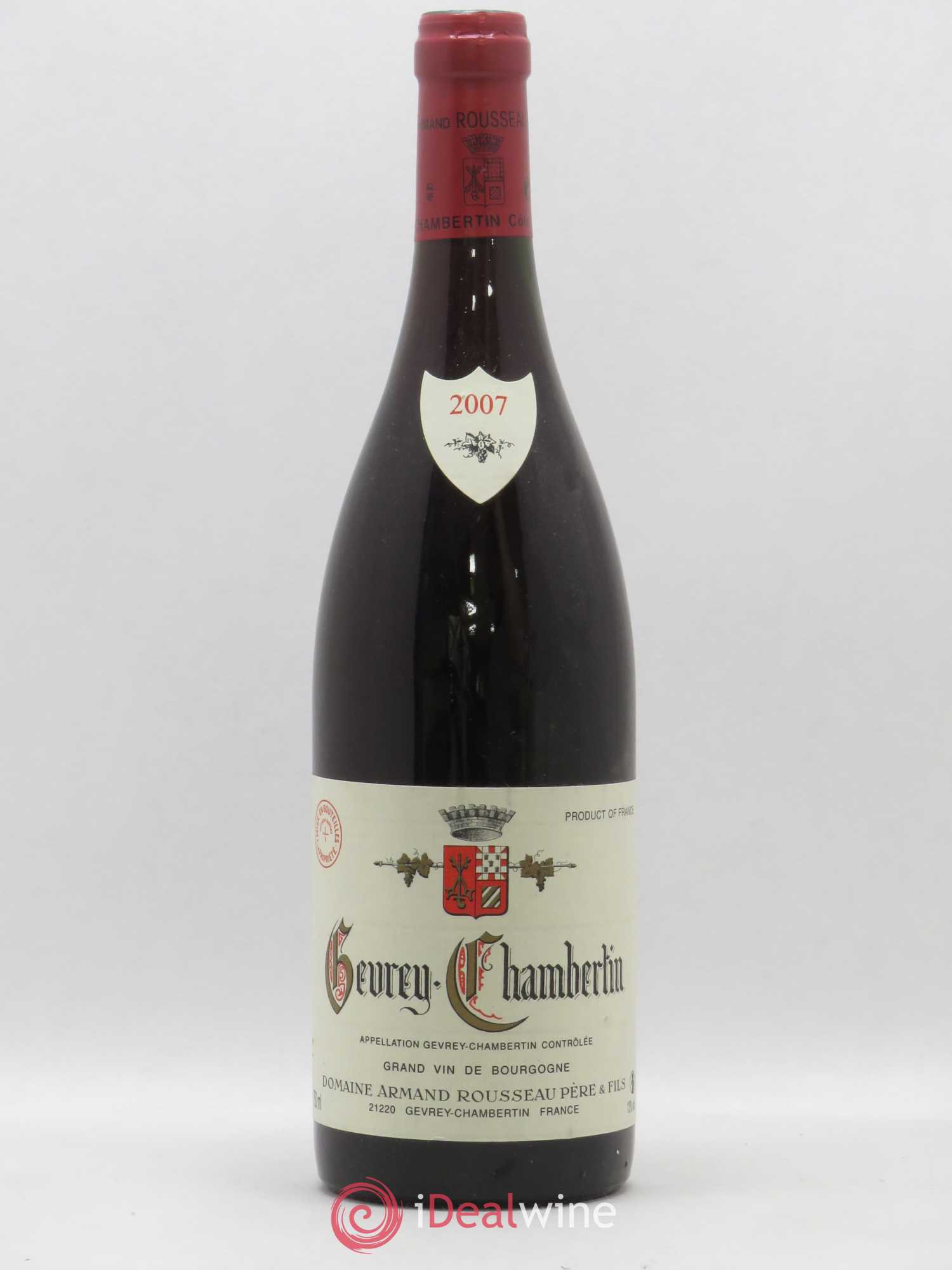 Gevrey-Chambertin Armand Rousseau (Domaine) 2007 - Lot de 1 bouteille - 0
