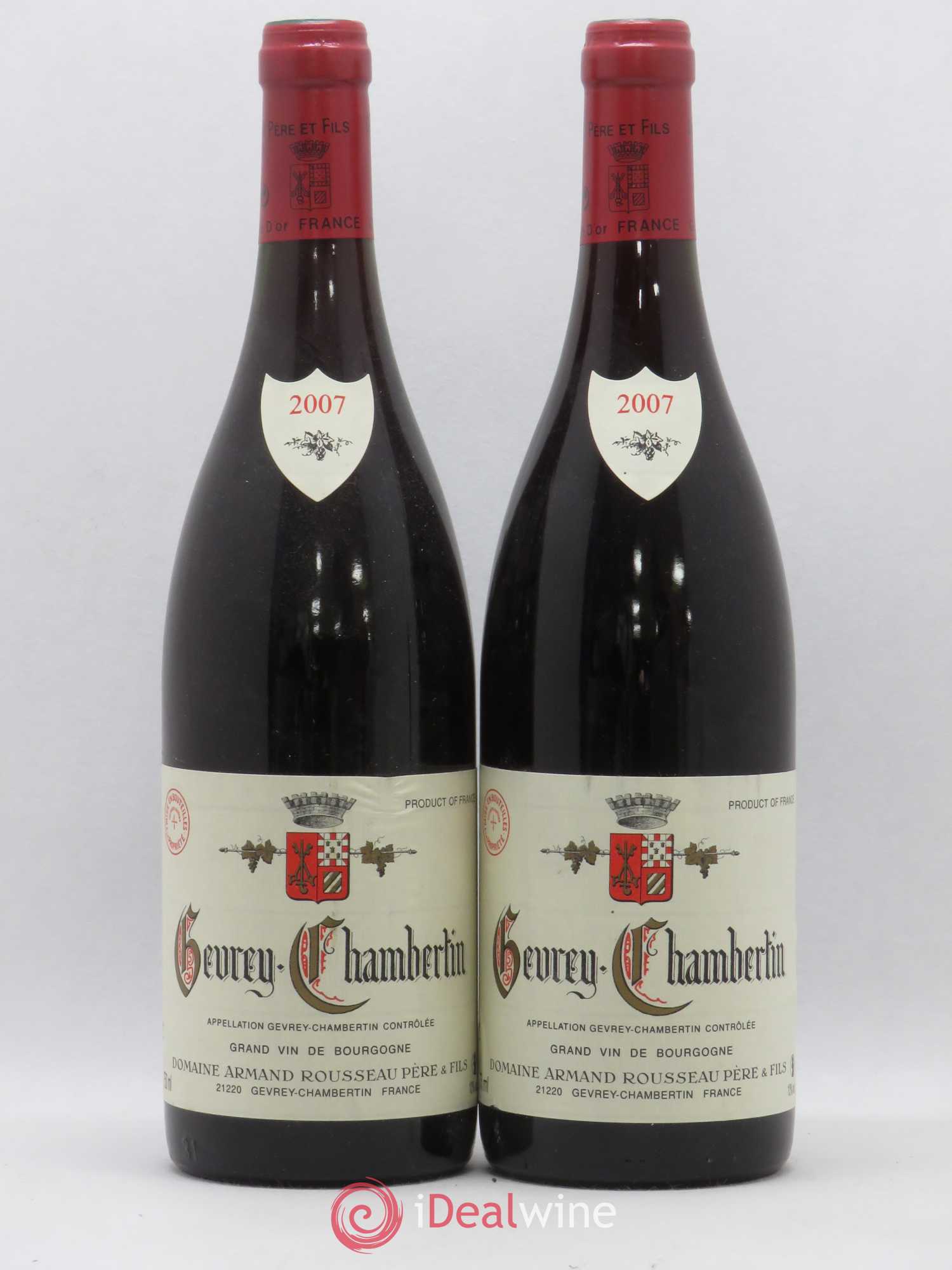 Gevrey-Chambertin Armand Rousseau (Domaine) 2007 - Lot de 2 bouteilles - 0
