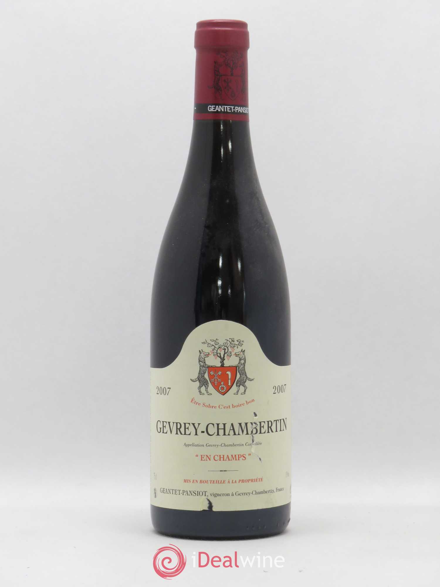 Gevrey-Chambertin En Champs Geantet-Pansiot (sans prix de réserve) 2007 - Lot de 1 bouteille - 0