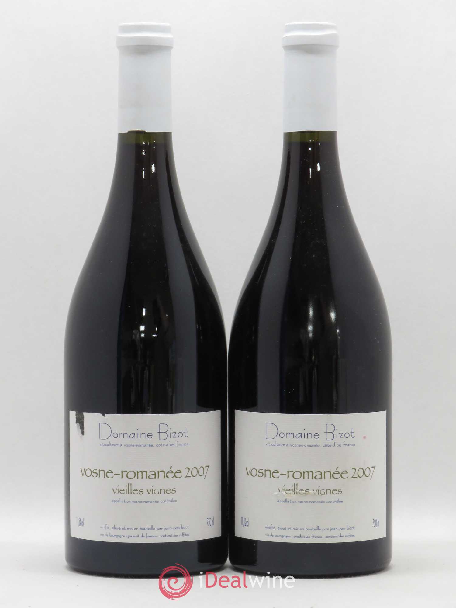Vosne-Romanée Vieilles Vignes Bizot (Domaine) 2007 - Lot de 2 bouteilles - 0