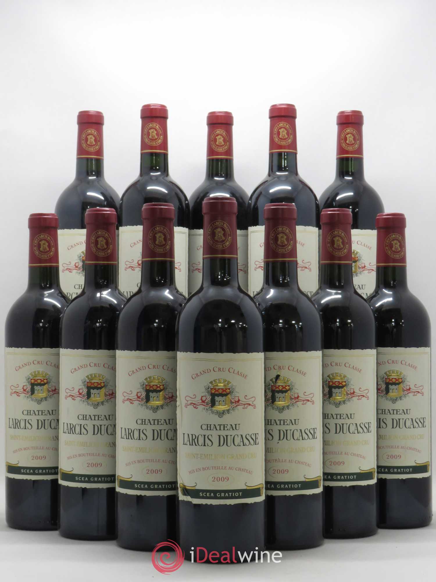 Château Larcis Ducasse 1er Grand Cru Classé B 2009 - Lot de 12 bouteilles - 0
