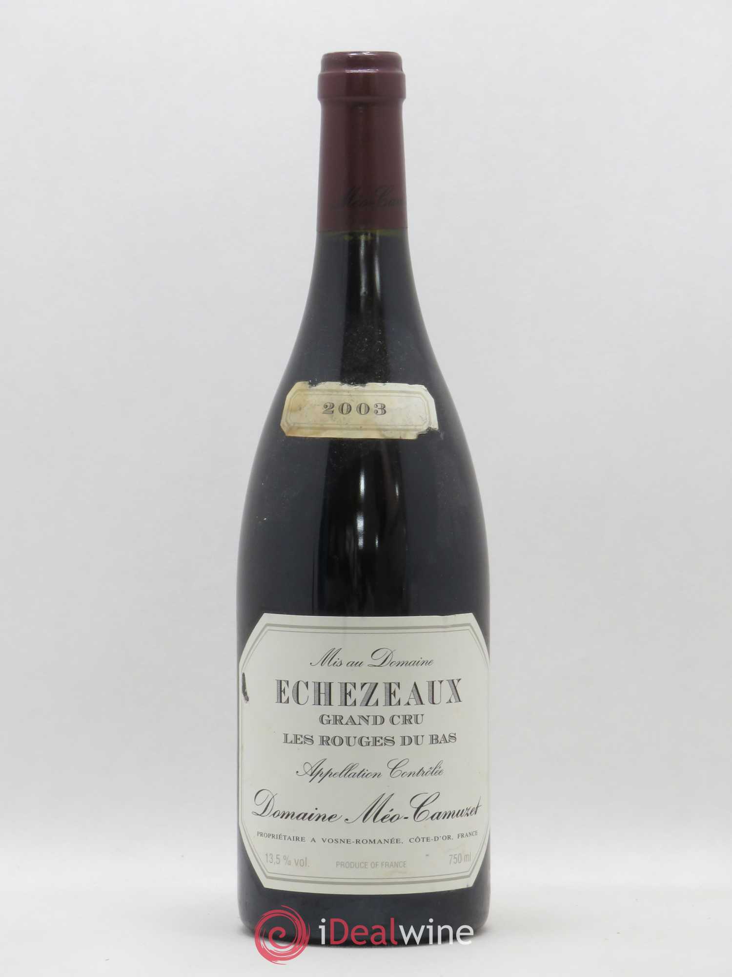 Echezeaux Grand Cru Les Rouges du Bas Méo-Camuzet (Domaine) 2003 - Lot of 1 bottle - 0