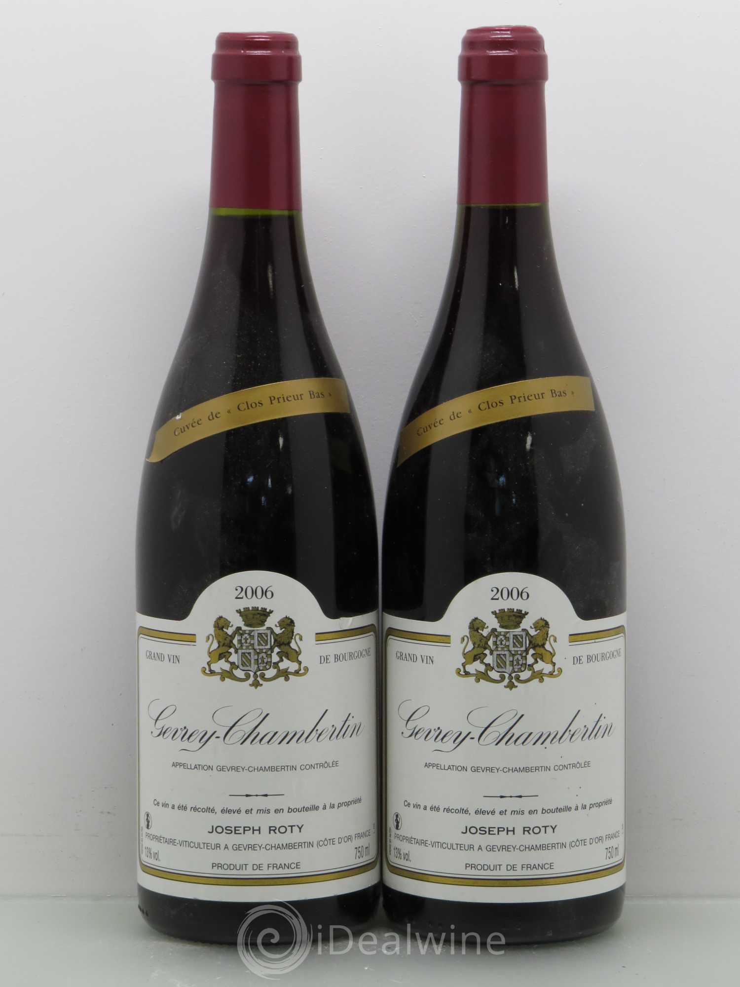 Gevrey-Chambertin Joseph Roty (Domaine) Cuvée De Clos Prieur Bas 2006 - Posten von 2 Flaschen - 0