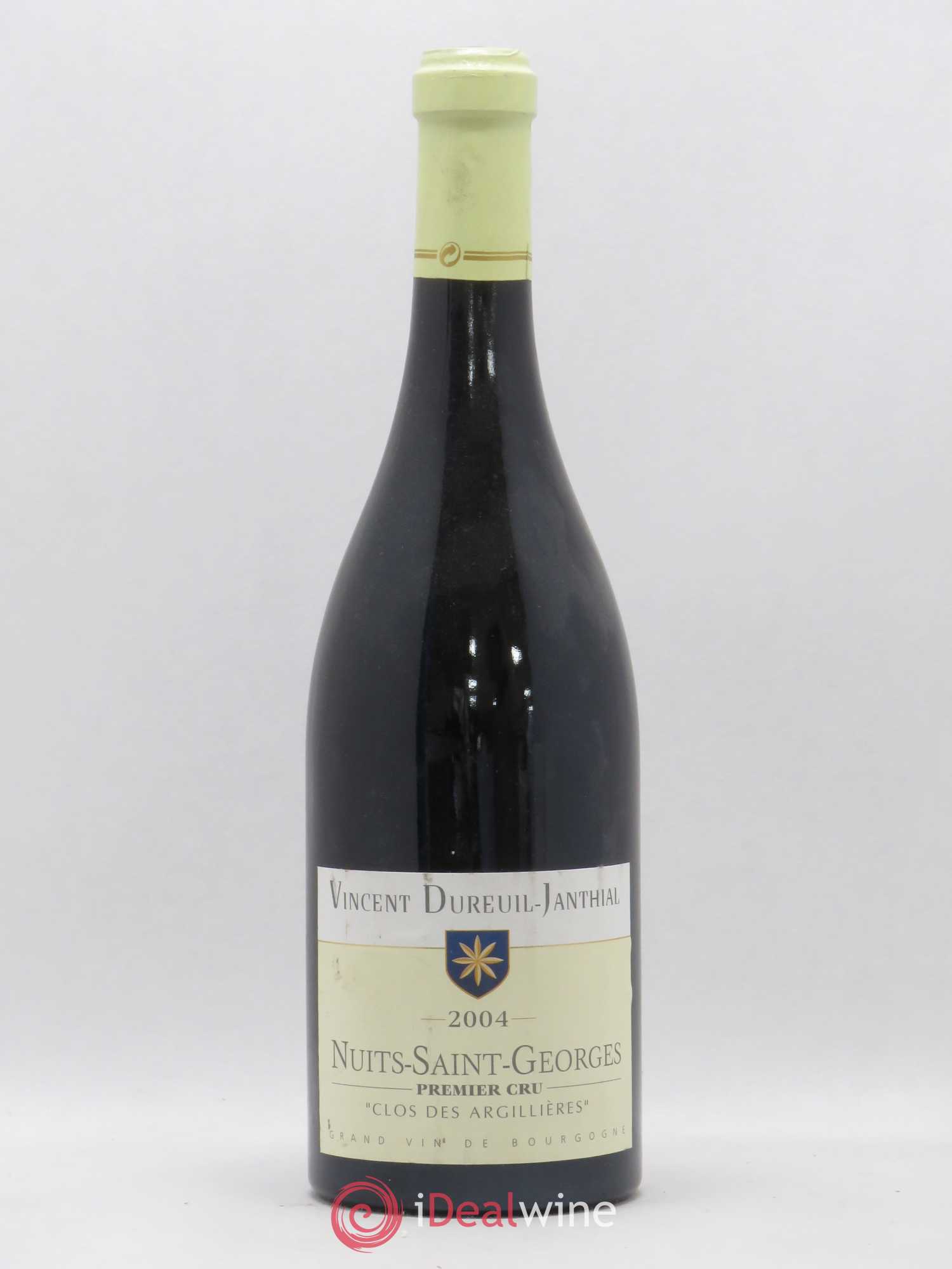 Nuits-Saint-Georges 1er Cru Clos des Argillières Domaine Vincent Dureuil Janthial 2004 - Posten von 1 Flasche - 0