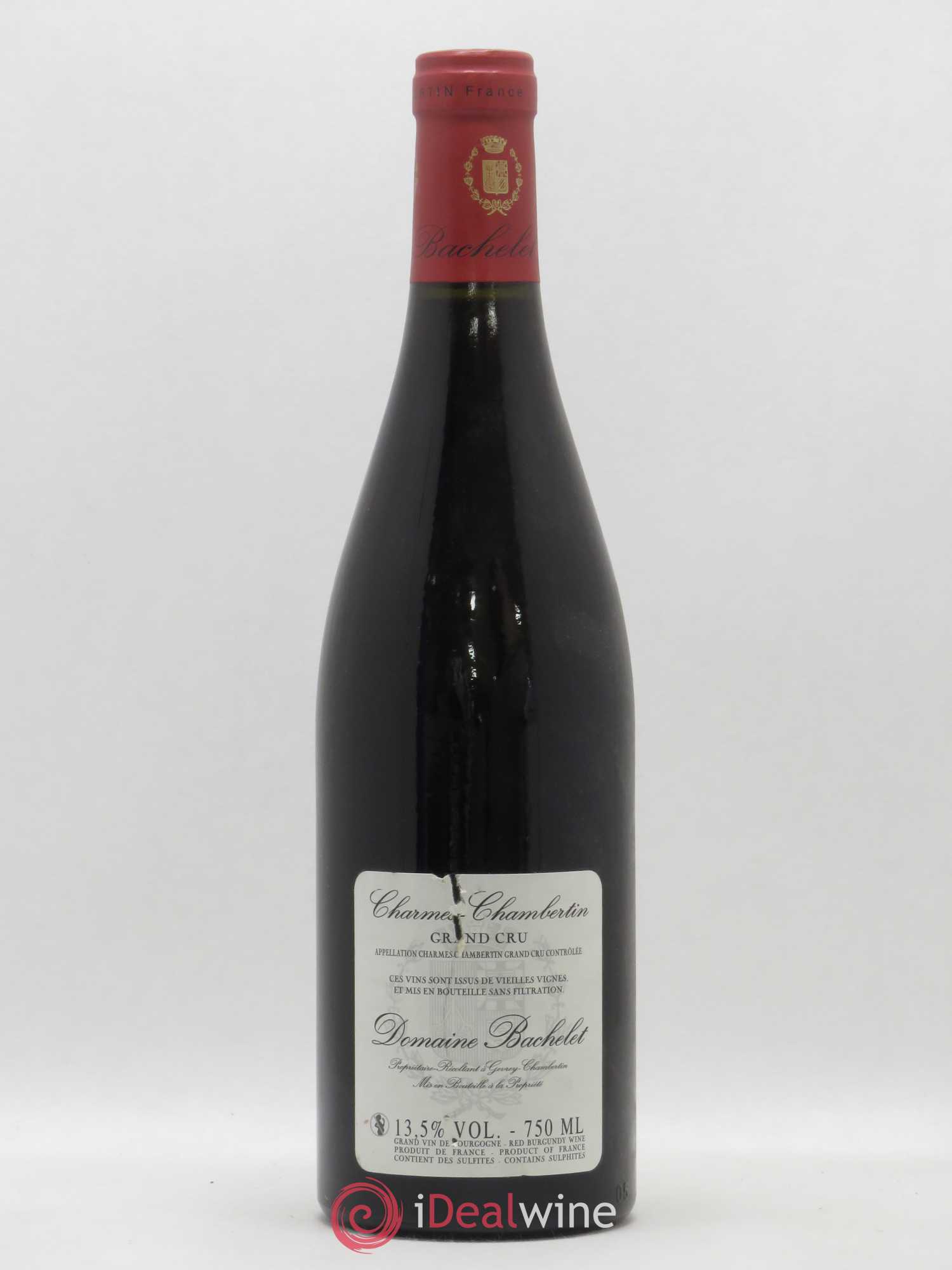 Charmes-Chambertin Grand Cru Vieilles Vignes Denis Bachelet (Domaine) 2007 - Lot de 1 bouteille - 1
