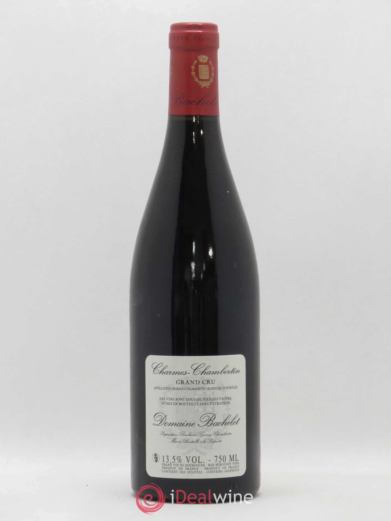 Charmes-Chambertin Grand Cru Vieilles Vignes Denis Bachelet (Domaine) 2008 - Lot de 1 bouteille - 1