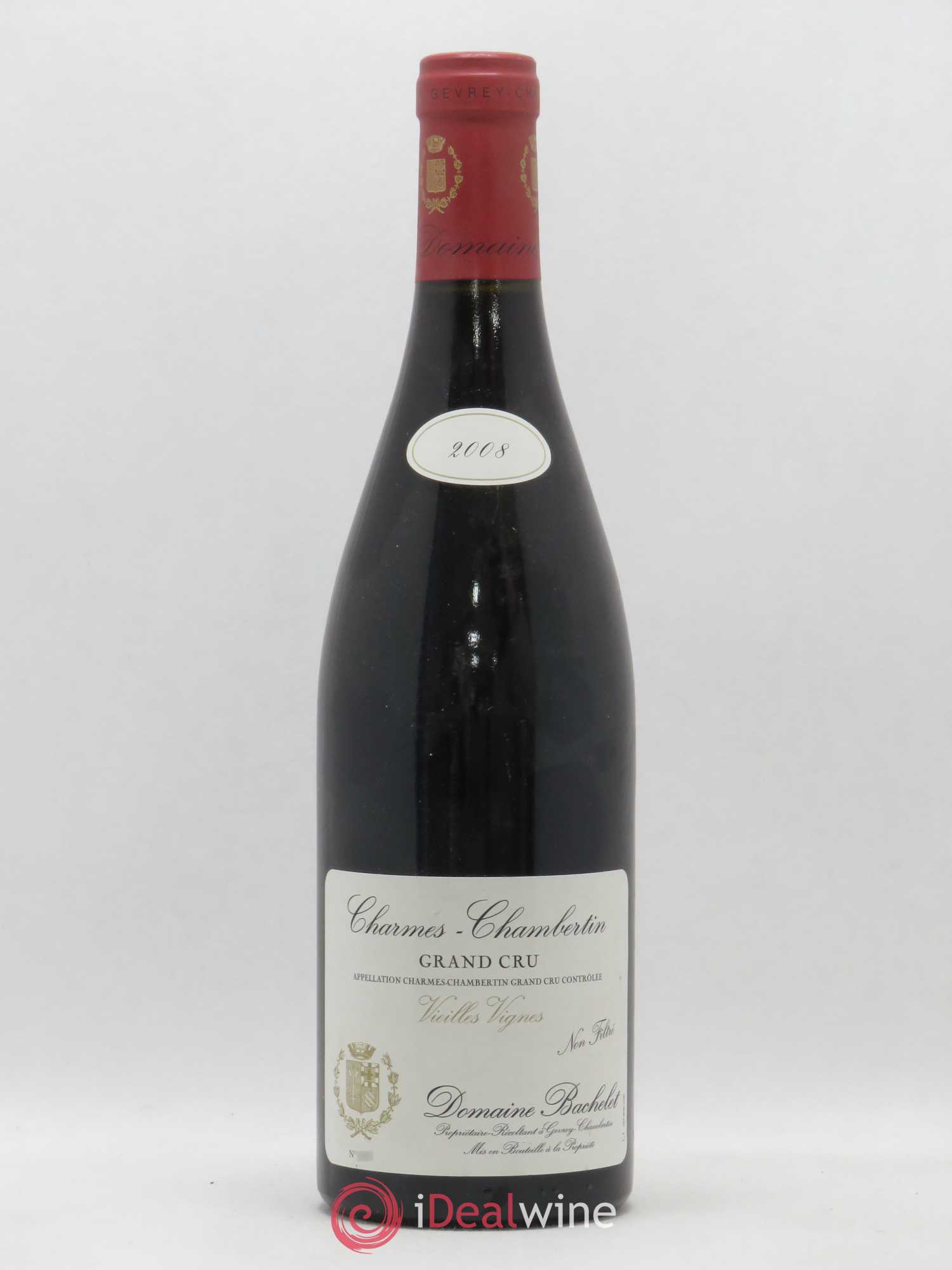 Charmes-Chambertin Grand Cru Vieilles Vignes Denis Bachelet (Domaine) 2008 - Lot de 1 bouteille - 0