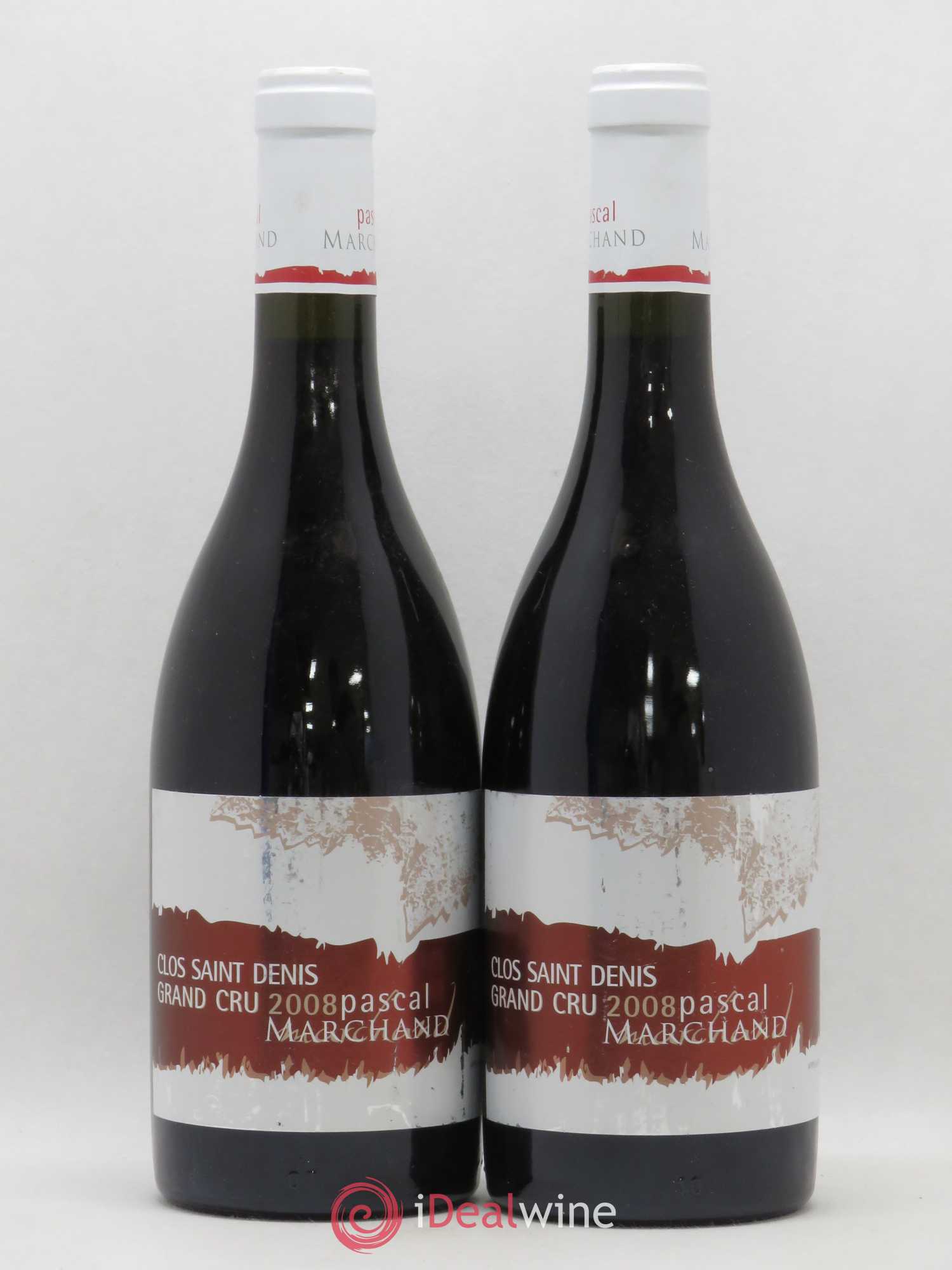 Clos Saint-Denis Grand Cru Domaine Pascal Marchand 2008 - Lot de 2 bouteilles - 0