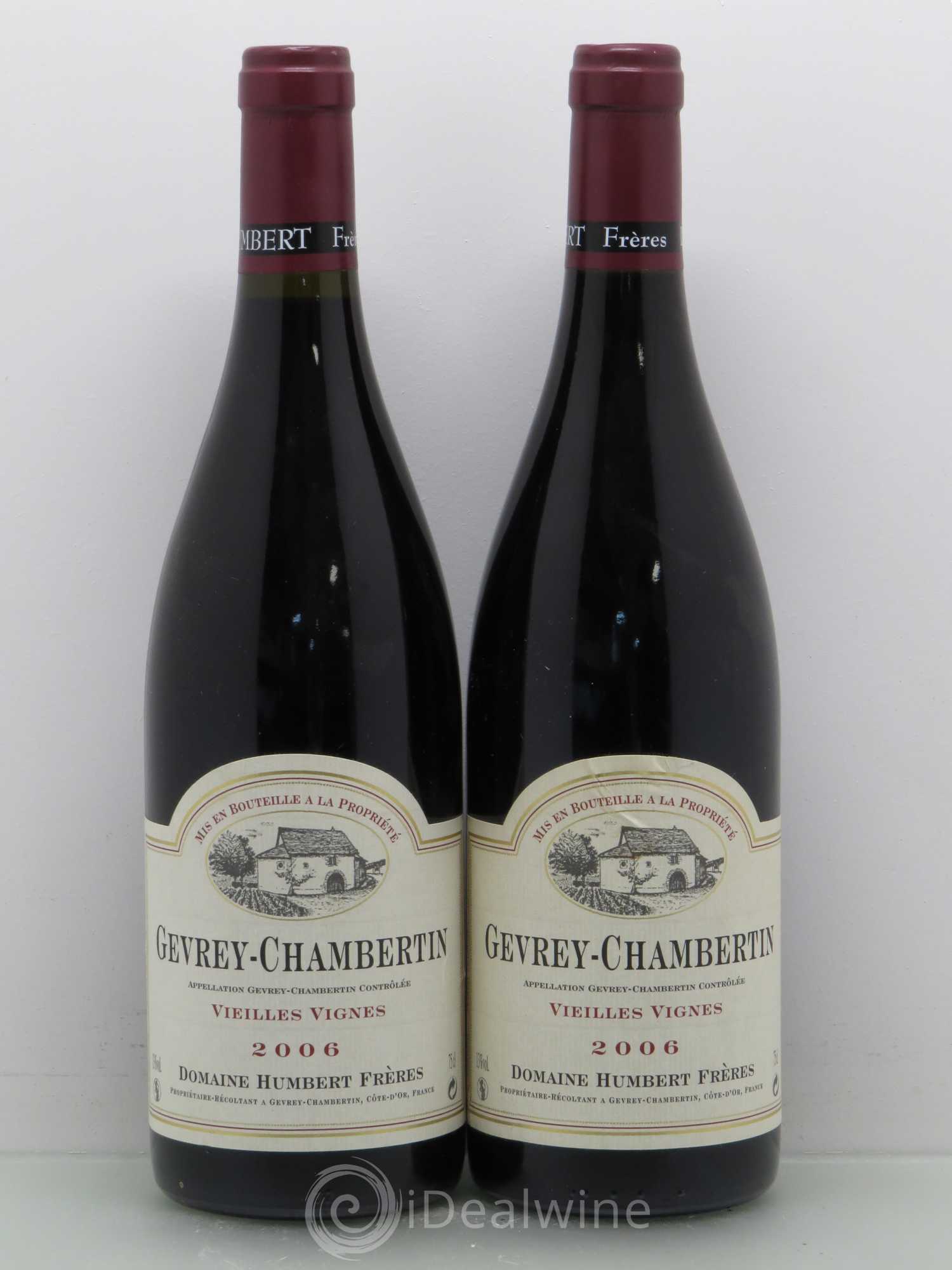 Gevrey-Chambertin Vieilles vignes Humbert (Domaine) 2006 - Lot de 2 bouteilles - 0