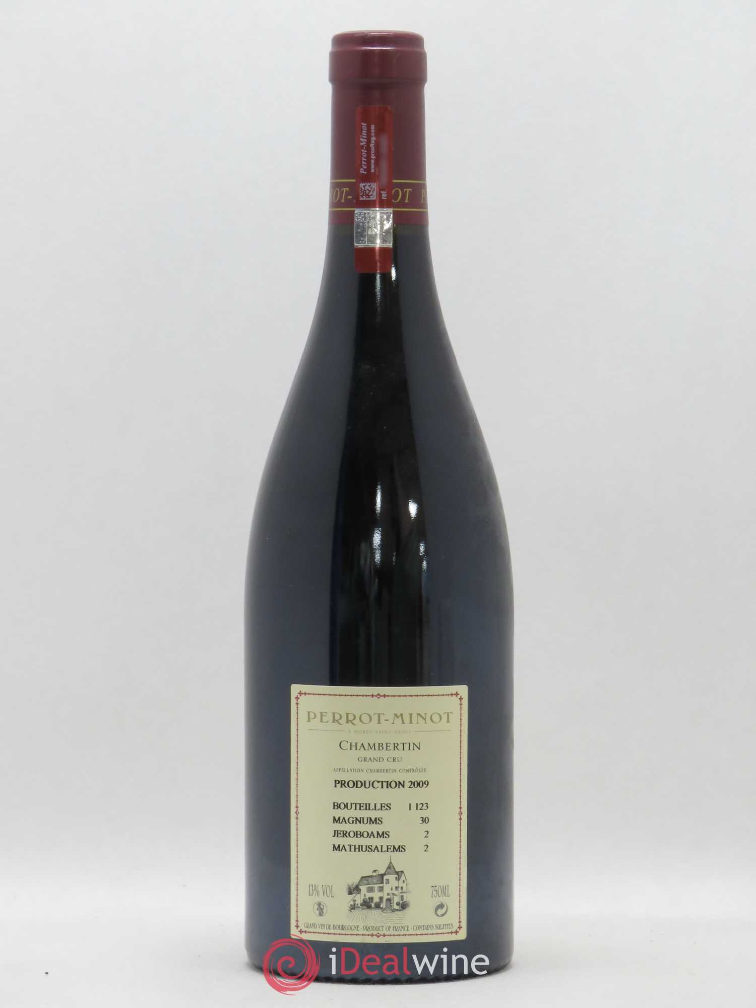 Chambertin Grand Cru Vieilles vignes Perrot-Minot 2009 - Lot de 1 bouteille - 1