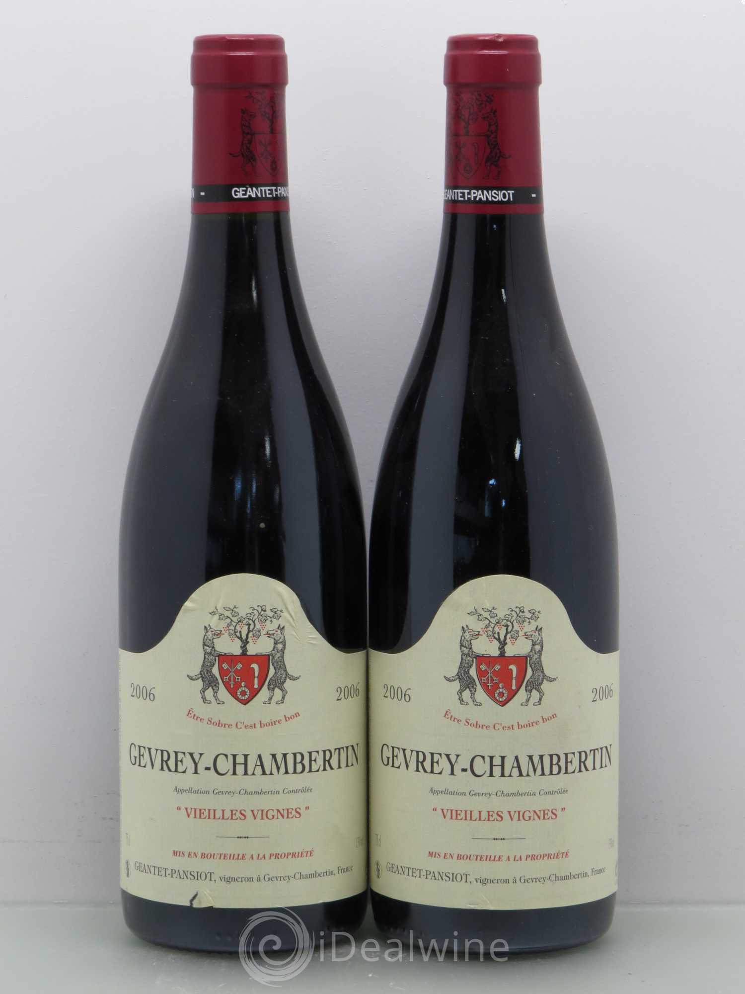 Gevrey-Chambertin Vieilles vignes Geantet-Pansiot 2006 - Lot de 2 bouteilles - 0