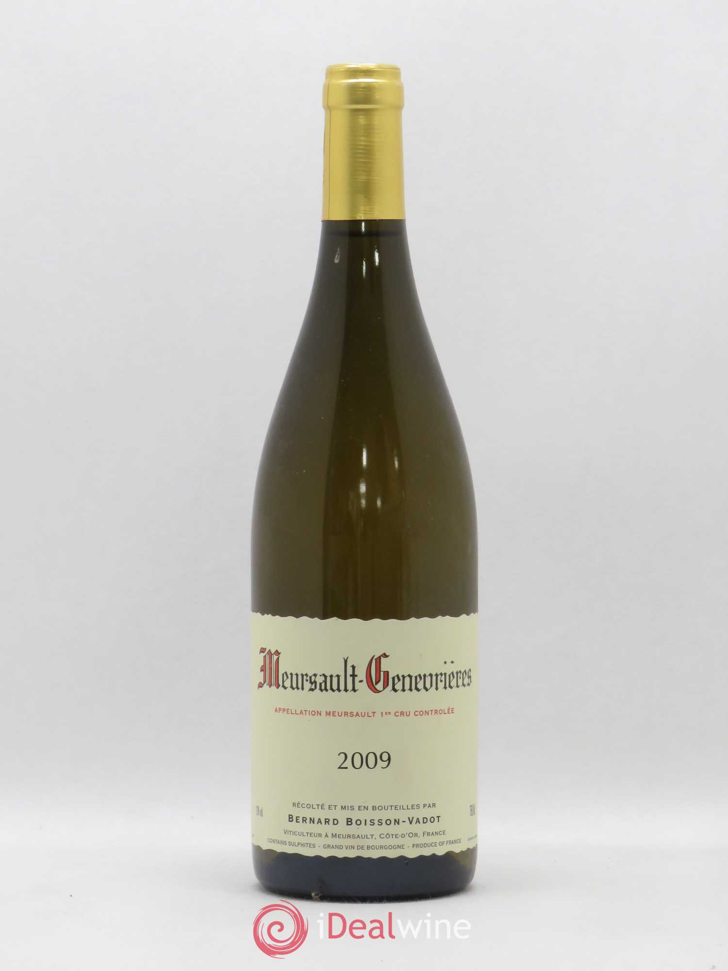 Meursault 1er Cru Genevrières Boisson-Vadot (Domaine) 2009 - Lot de 1 bouteille - 0