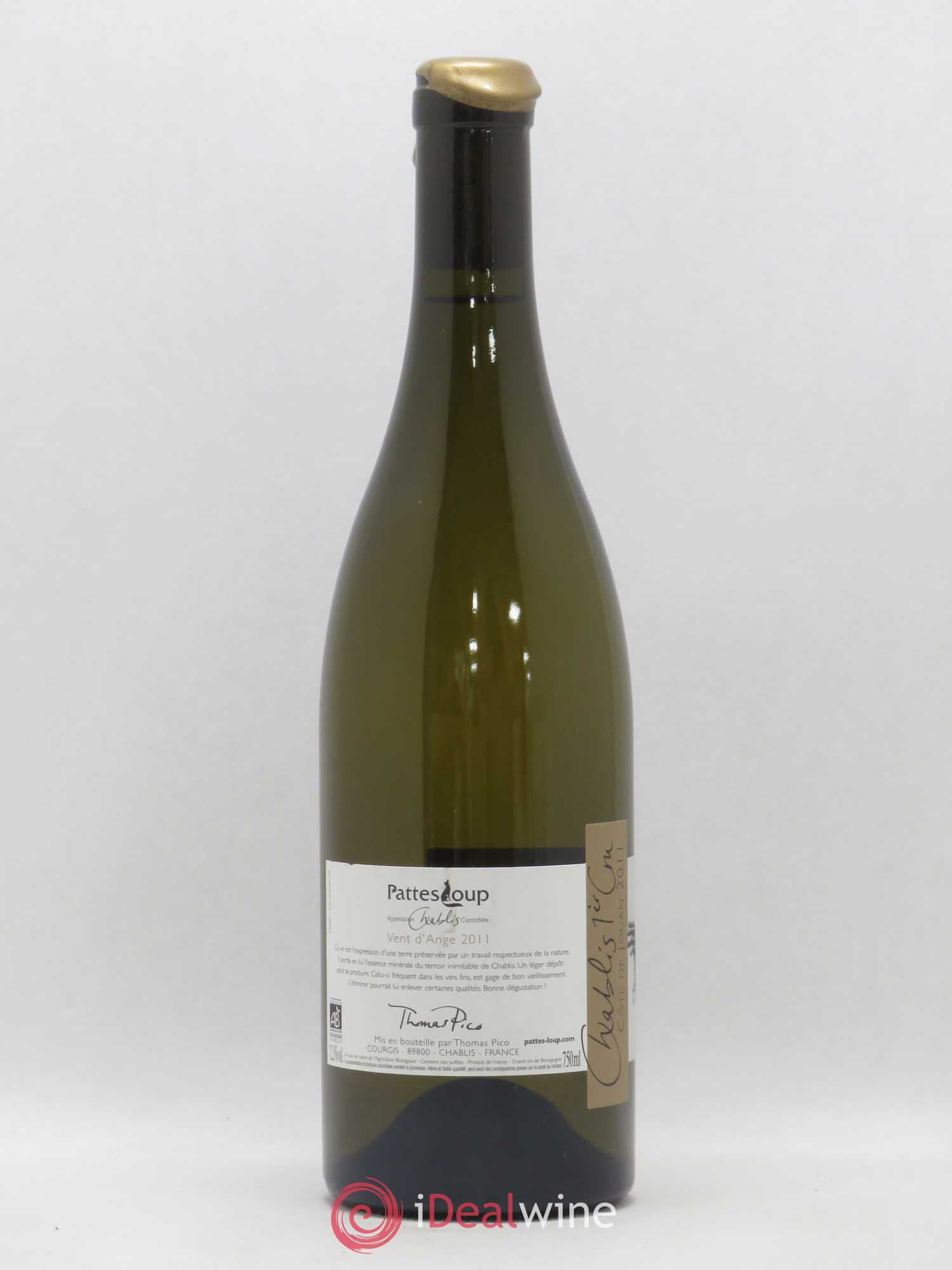 Chablis 1er Cru Côte de Jouan Pattes Loup (Domaine) 2011 - Lot de 1 bouteille - 1