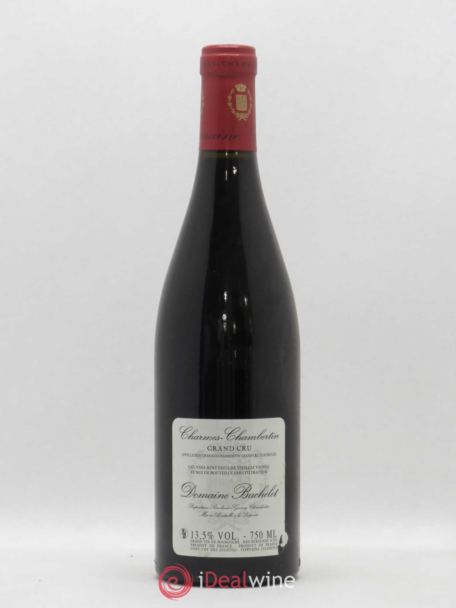 Charmes-Chambertin Grand Cru Vieilles Vignes Denis Bachelet (Domaine) 2007 - Lot de 1 bouteille - 1