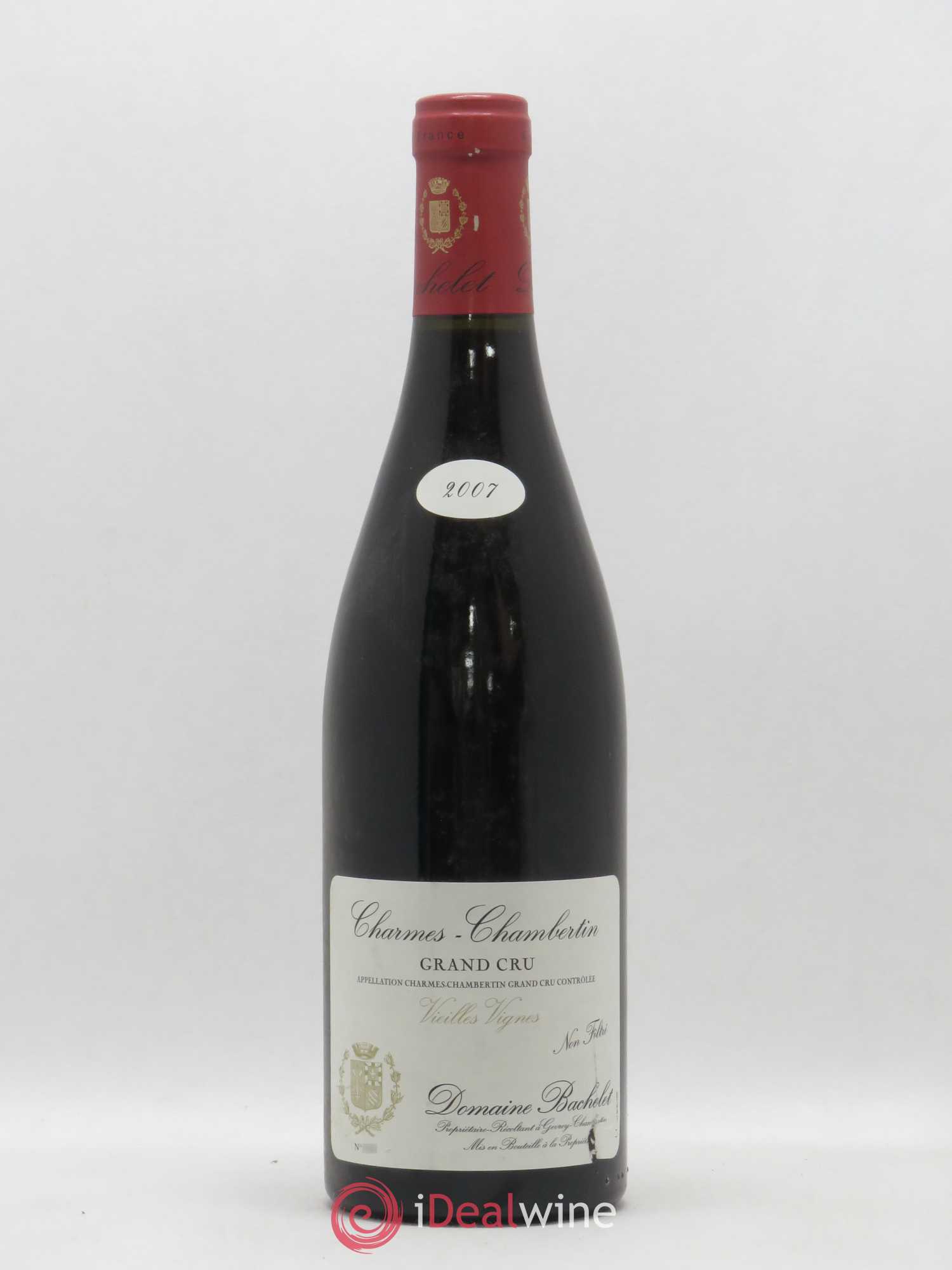 Charmes-Chambertin Grand Cru Vieilles Vignes Denis Bachelet (Domaine) 2007 - Lot de 1 bouteille - 0