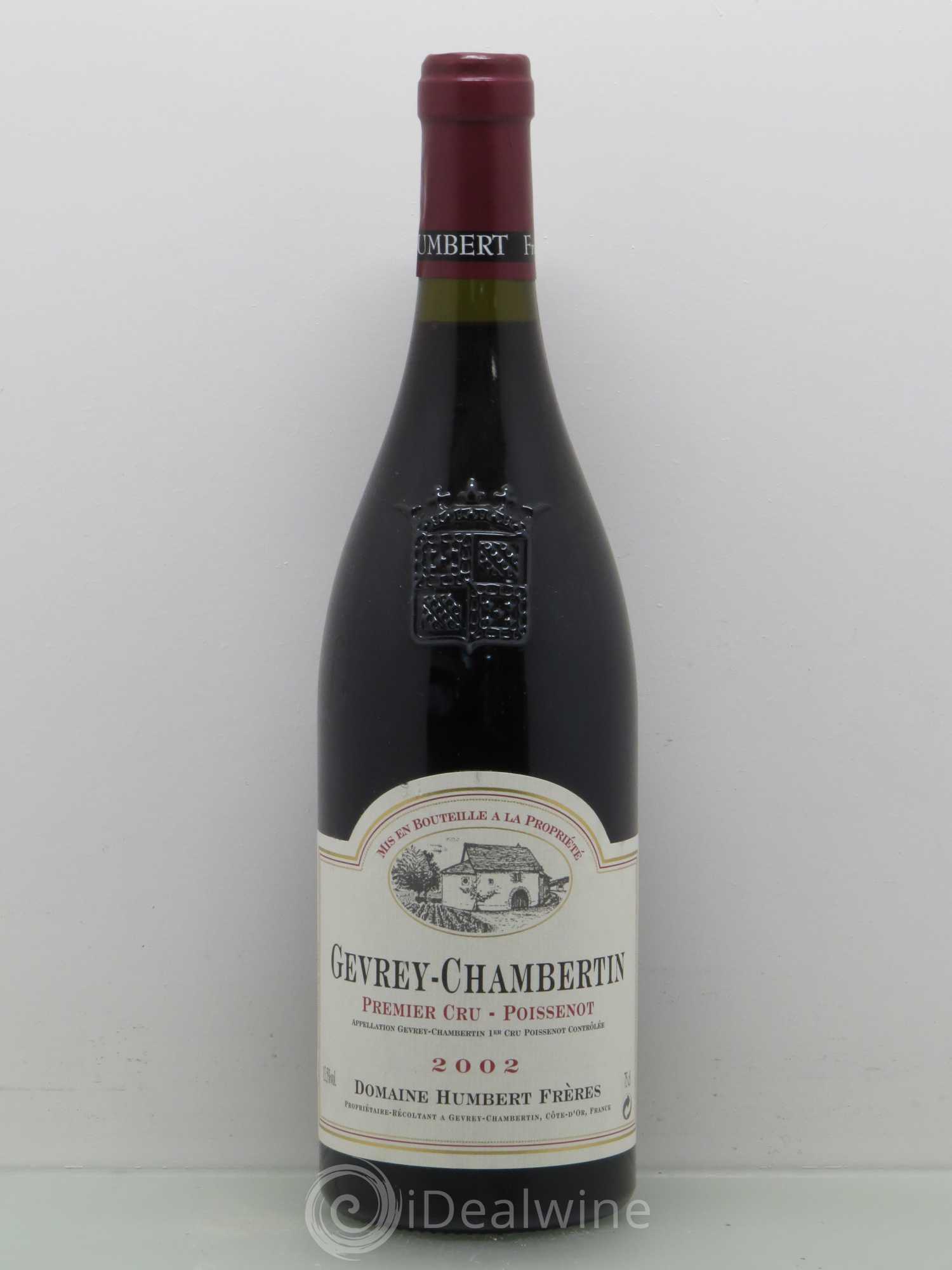 Gevrey-Chambertin 1er Cru Poissenot Humbert (Domaine) 2002 - Lot de 1 bouteille - 0