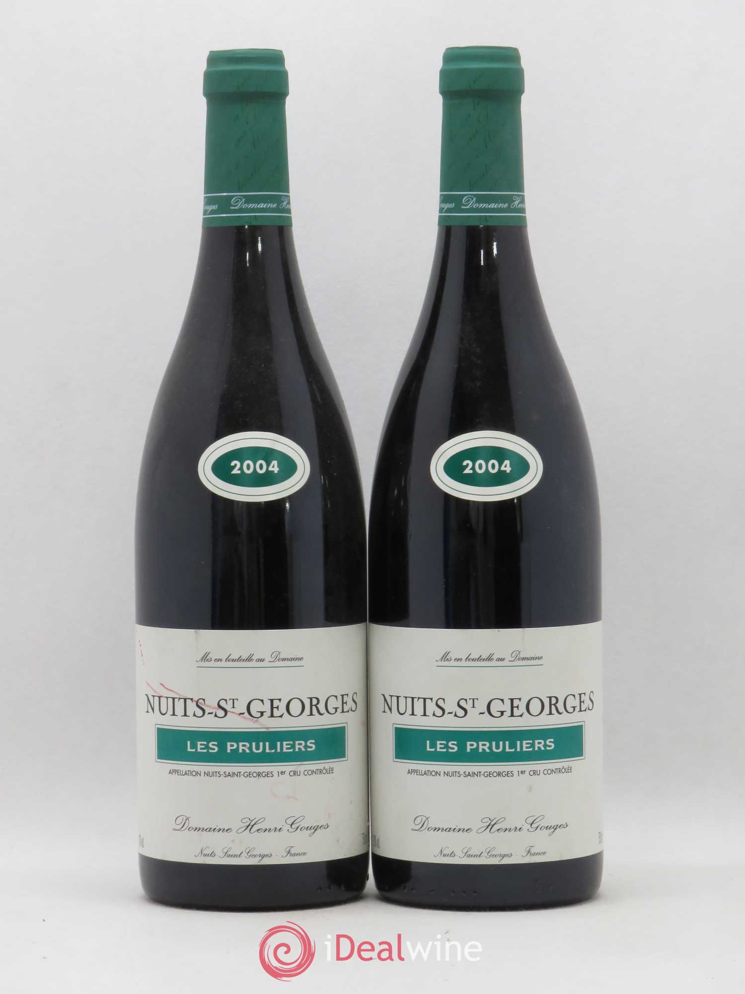 Nuits-Saint-Georges 1er Cru Les Pruliers Henri Gouges 2004 - Lot de 2 bouteilles - 0