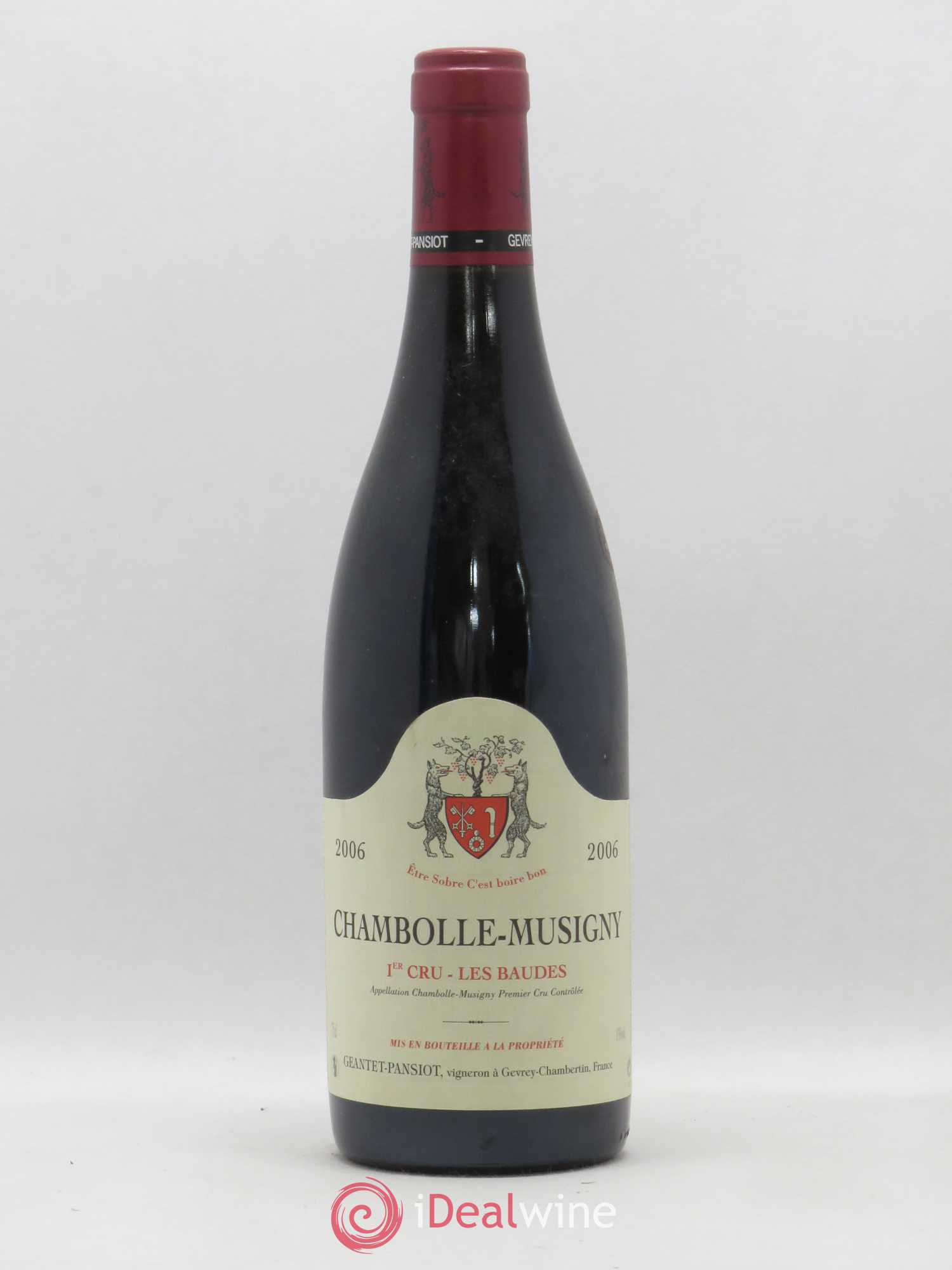 Chambolle-Musigny 1er Cru Les Baudes Geantet-Pansiot 2006 - Lot de 1 bouteille - 0