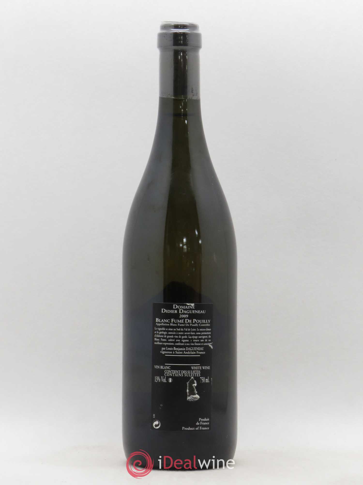 Vin de France (anciennement Pouilly-Fumé) Silex Dagueneau (Domaine Didier - Louis-Benjamin) 2009 - Lot de 1 bouteille - 1