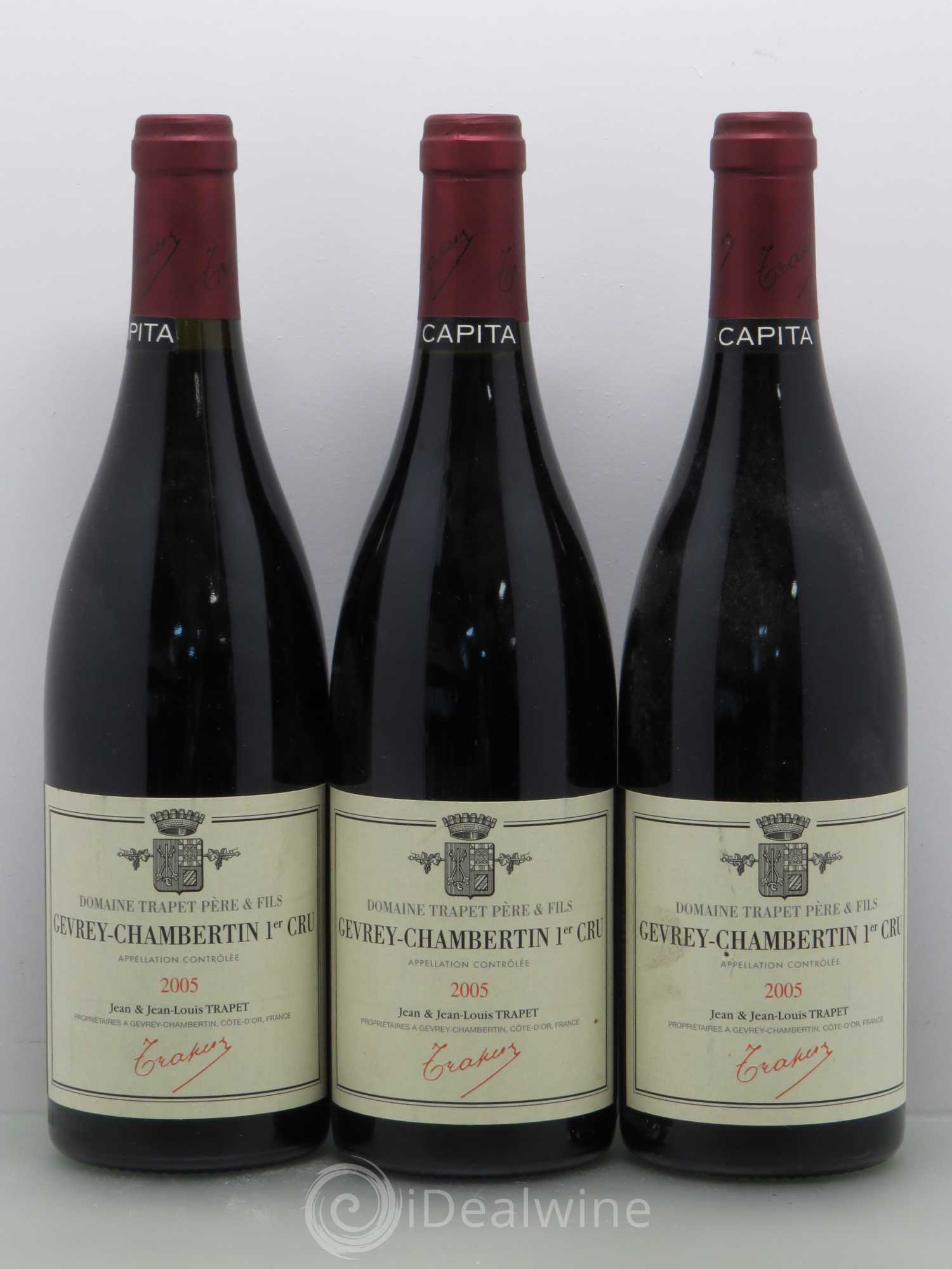Gevrey-Chambertin 1er Cru Capita Domaine Trapet 2005 - Lot de 3 bouteilles - 0