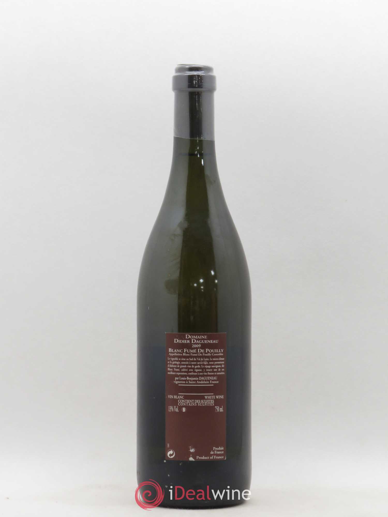 Vin de France (anciennement Pouilly-Fumé) Pur Sang Dagueneau (Domaine Didier - Louis-Benjamin) 2009 - Lot de 1 bouteille - 1