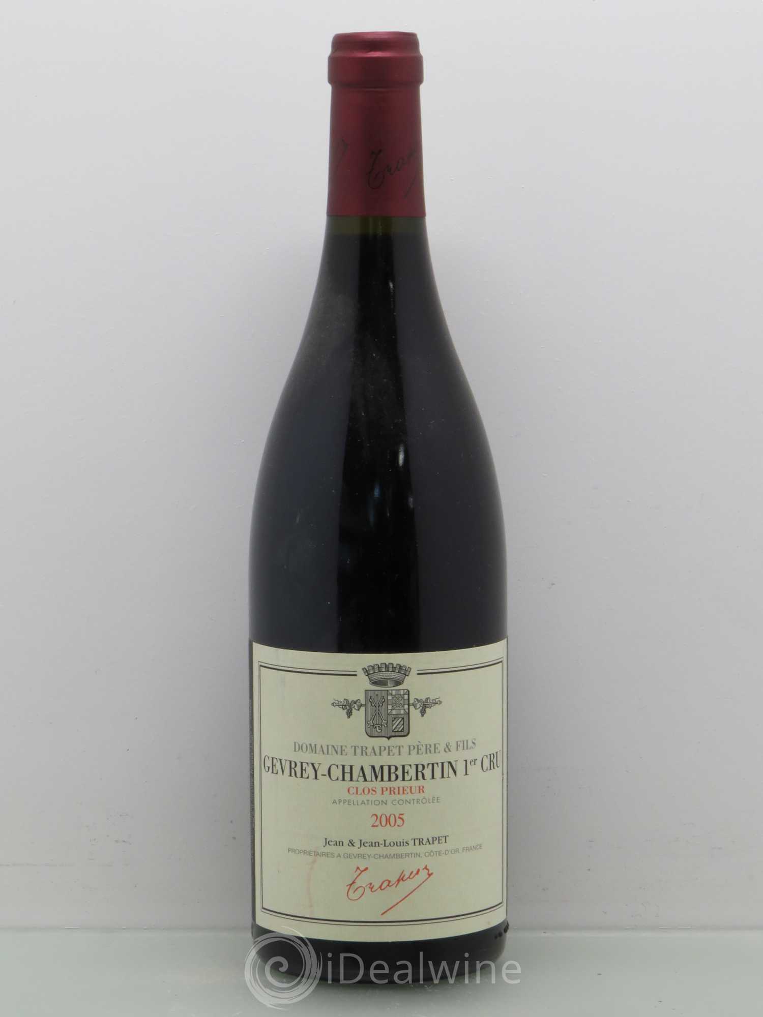 Gevrey-Chambertin 1er Cru Clos Prieur Domaine Trapet 2005 - Lot de 1 bouteille - 0