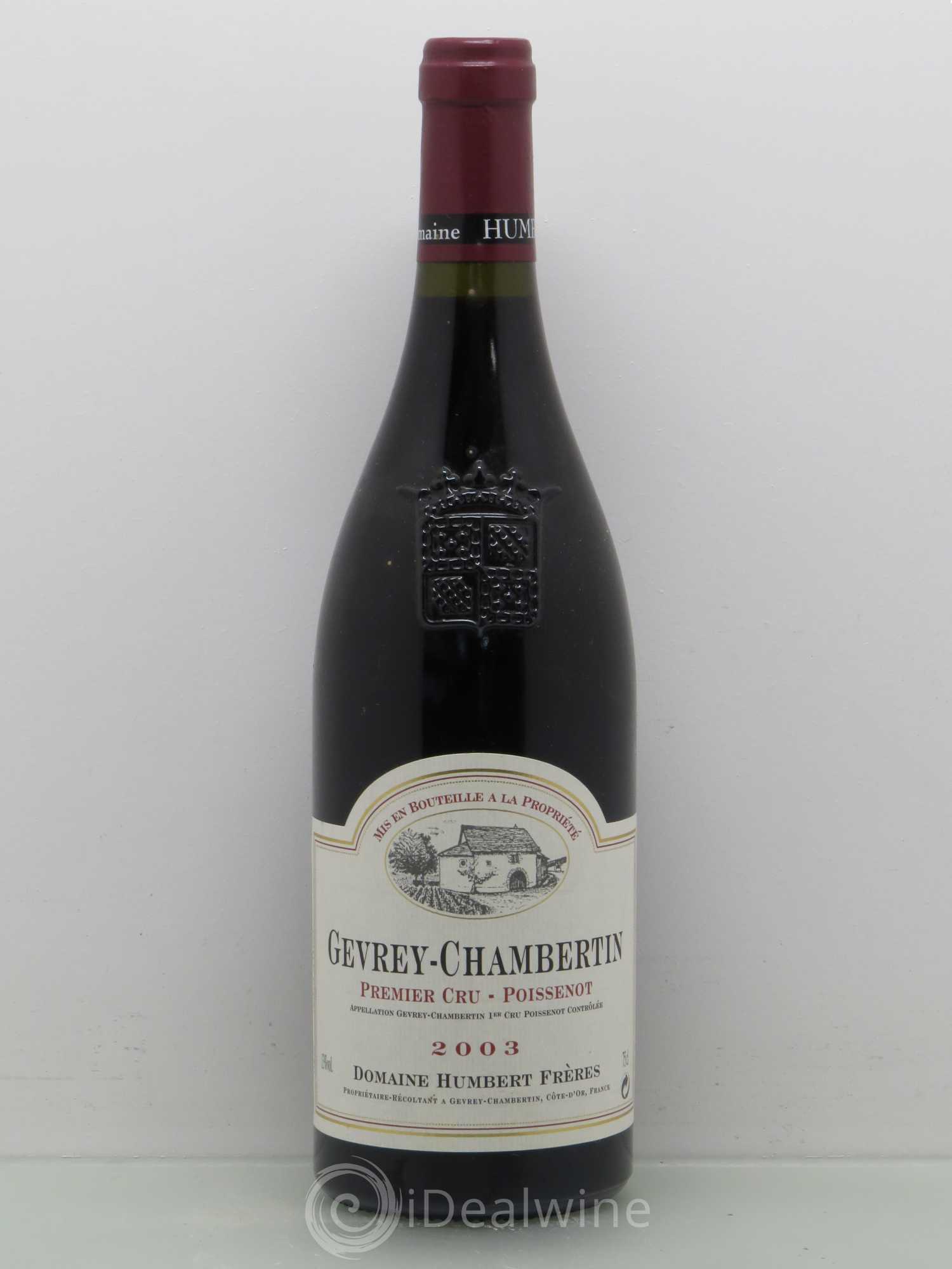 Gevrey-Chambertin 1er Cru Poissenot Humbert (Domaine) 2003 - Lot de 1 bouteille - 0