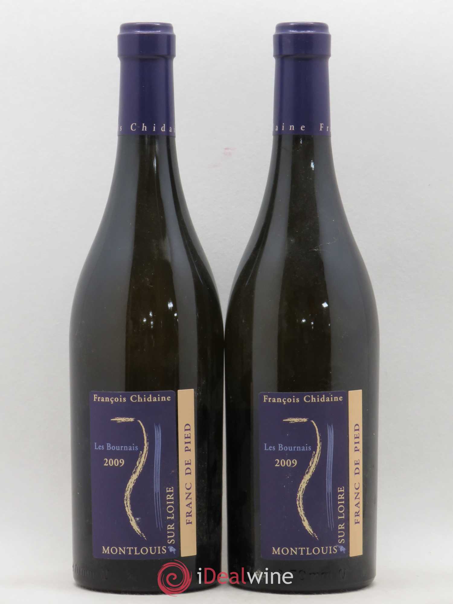 Montlouis-sur-Loire Les Bournais Franc de Pied François Chidaine 2009 - Lot de 2 bouteilles - 0