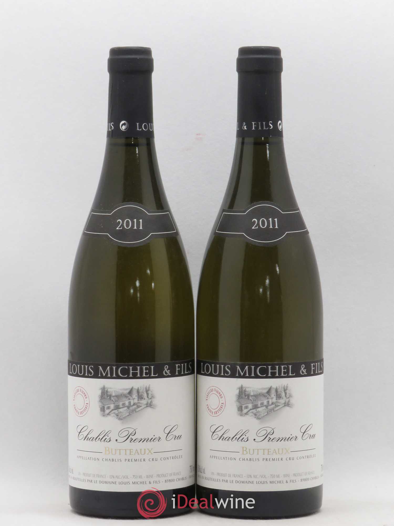 Chablis 1er Cru Butteaux Louis Michel et Fils 2011 - Posten von 2 Flaschen - 0