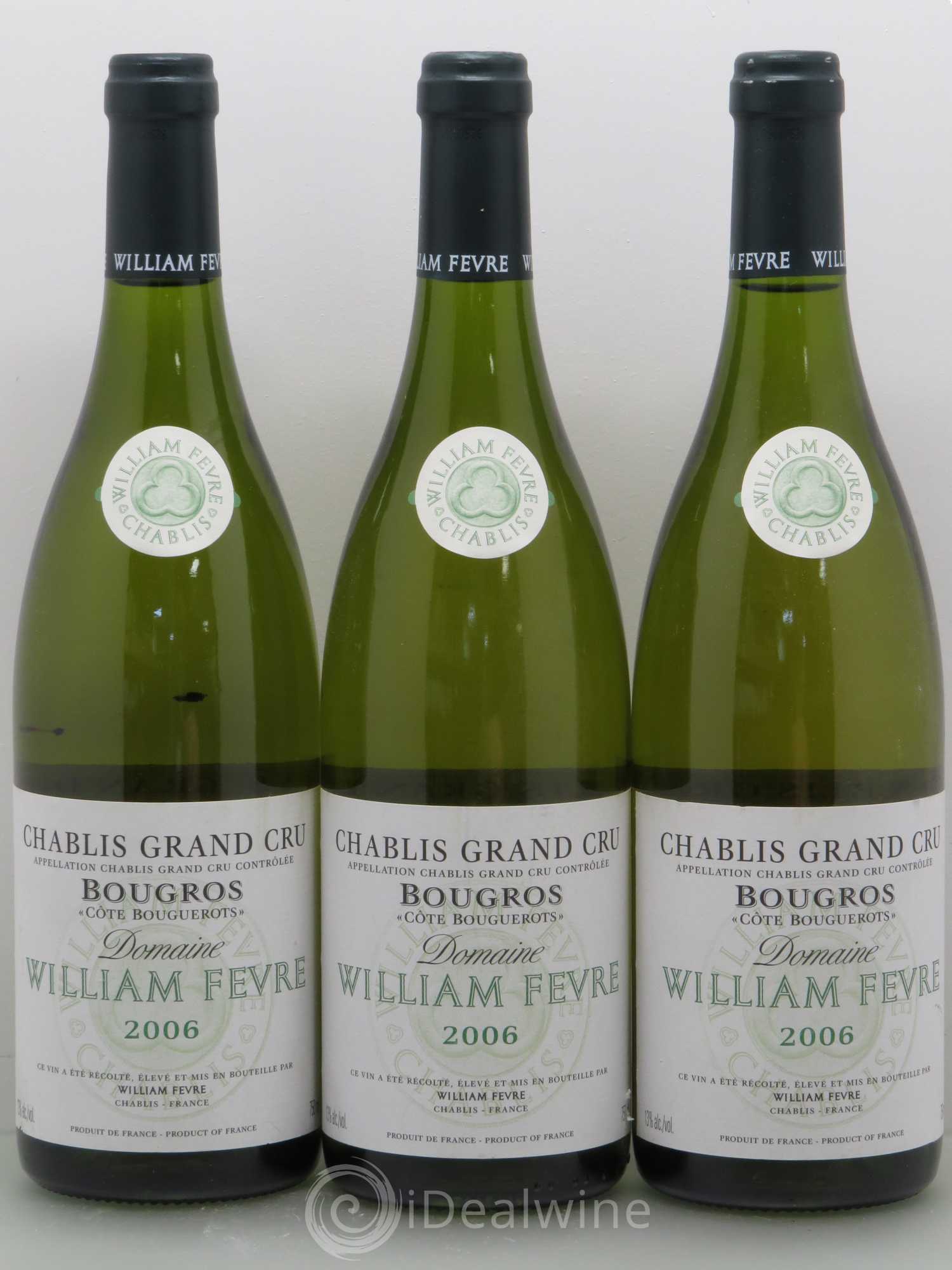 Chablis Grand Cru Bougros William Fèvre Côte Bouguerots 2006 - Posten von 5 Flaschen - 1