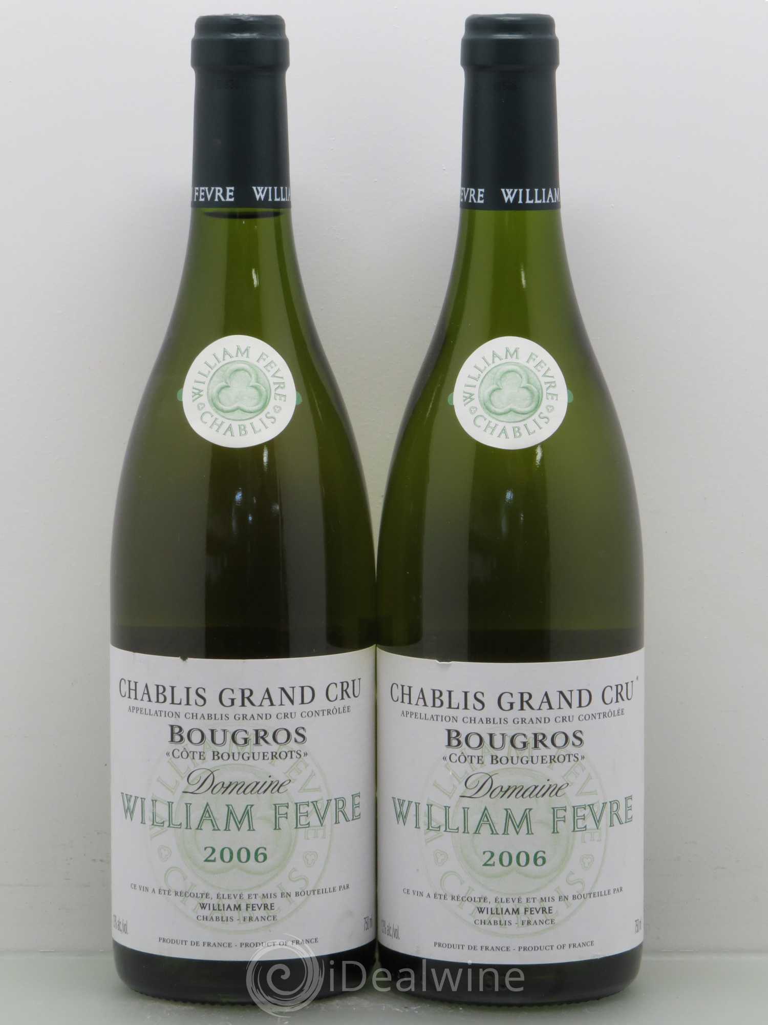 Chablis Grand Cru Bougros William Fèvre Côte Bouguerots 2006 - Posten von 5 Flaschen - 2