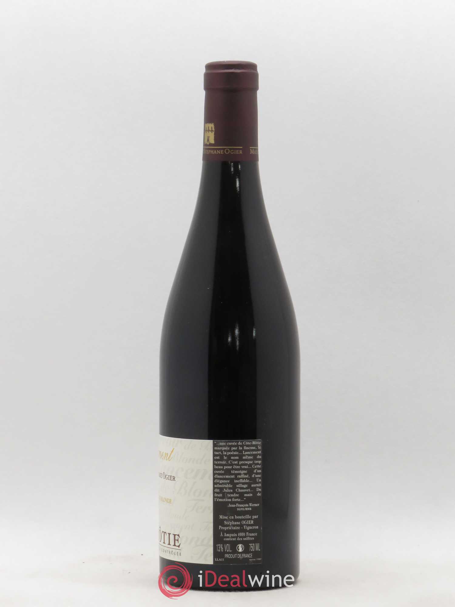 Côte-Rôtie Lancement Terroir de Blonde Michel et Stephane Ogier (sans prix de réserve) 2011 - Posten von 1 Flasche - 1