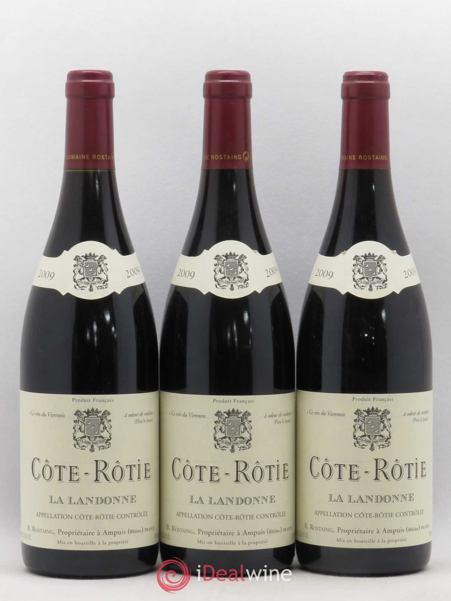 Côte-Rôtie La Landonne René Rostaing 2009 - Lot de 3 bouteilles - 0