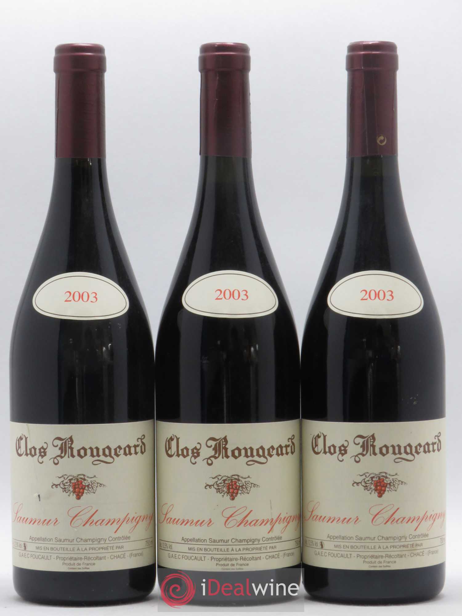 Saumur-Champigny Clos Rougeard 2003 - Posten von 3 Flaschen - 0