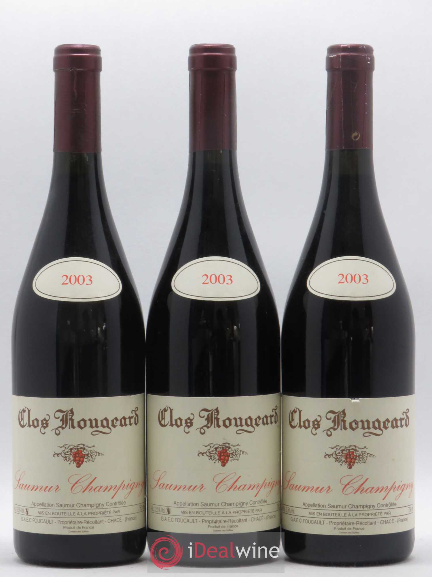 Saumur-Champigny Clos Rougeard 2003 - Posten von 3 Flaschen - 0