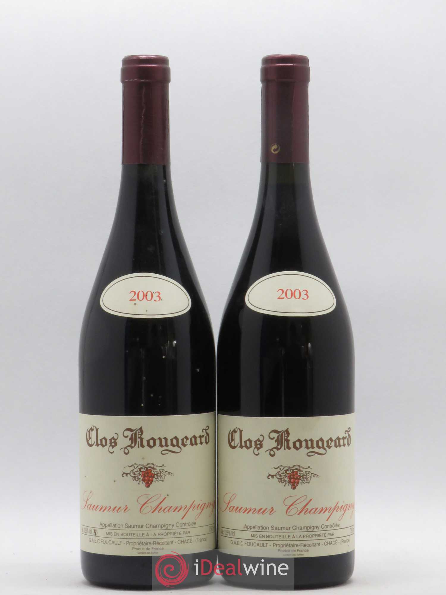 Saumur-Champigny Clos Rougeard 2003 - Lot de 2 bouteilles - 0