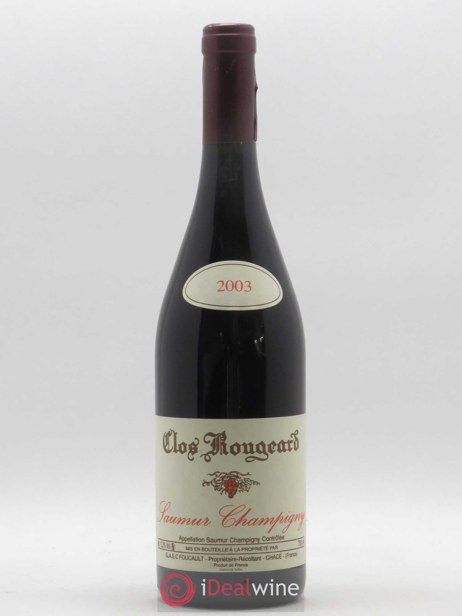 Saumur-Champigny Clos Rougeard 2003 - Lot de 1 bouteille - 0