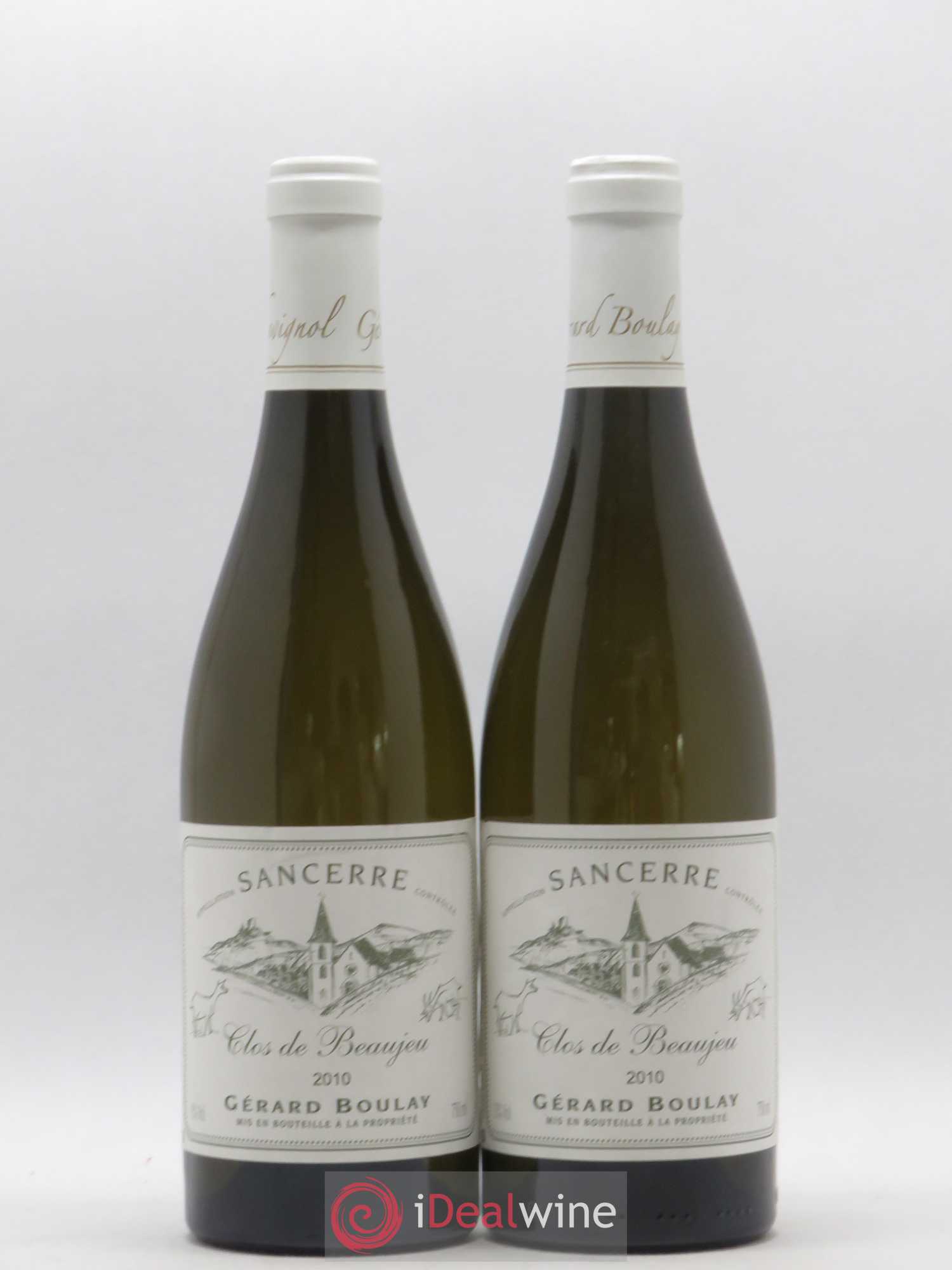 Sancerre Clos de Beaujeu Gérard Boulay 2010 - Lot de 2 bouteilles - 0