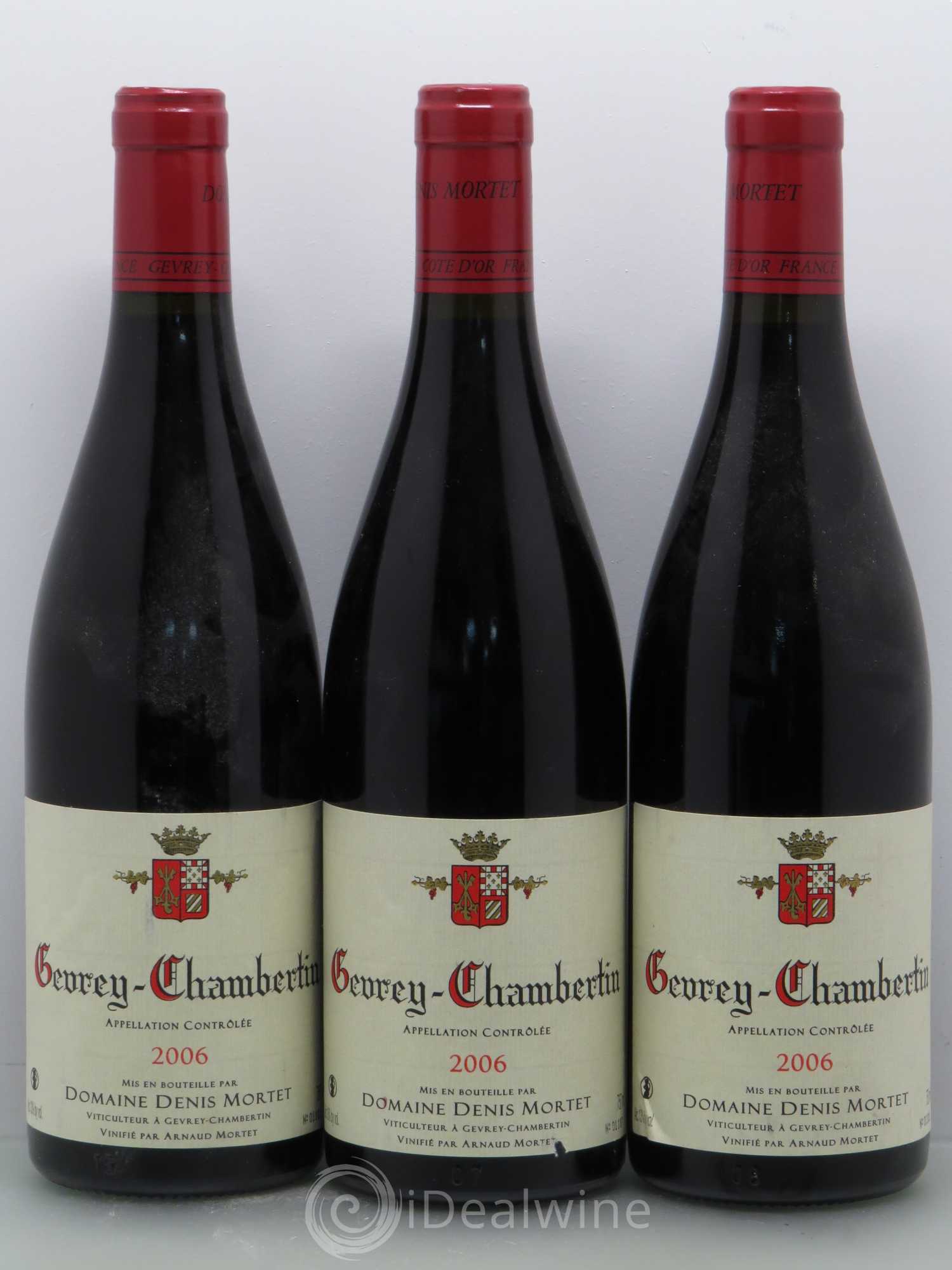 Gevrey-Chambertin Denis Mortet (Domaine) 2006 - Lot de 3 bouteilles - 0