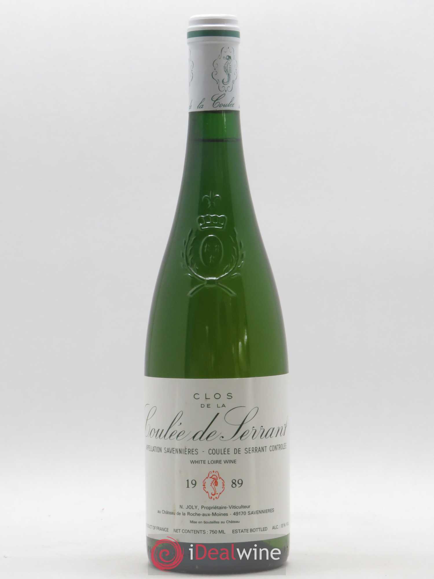 Savennières Clos de la Coulée de Serrant Vignobles de la Coulée de Serrant - Nicolas Joly 1989 - Lot de 1 bouteille - 0