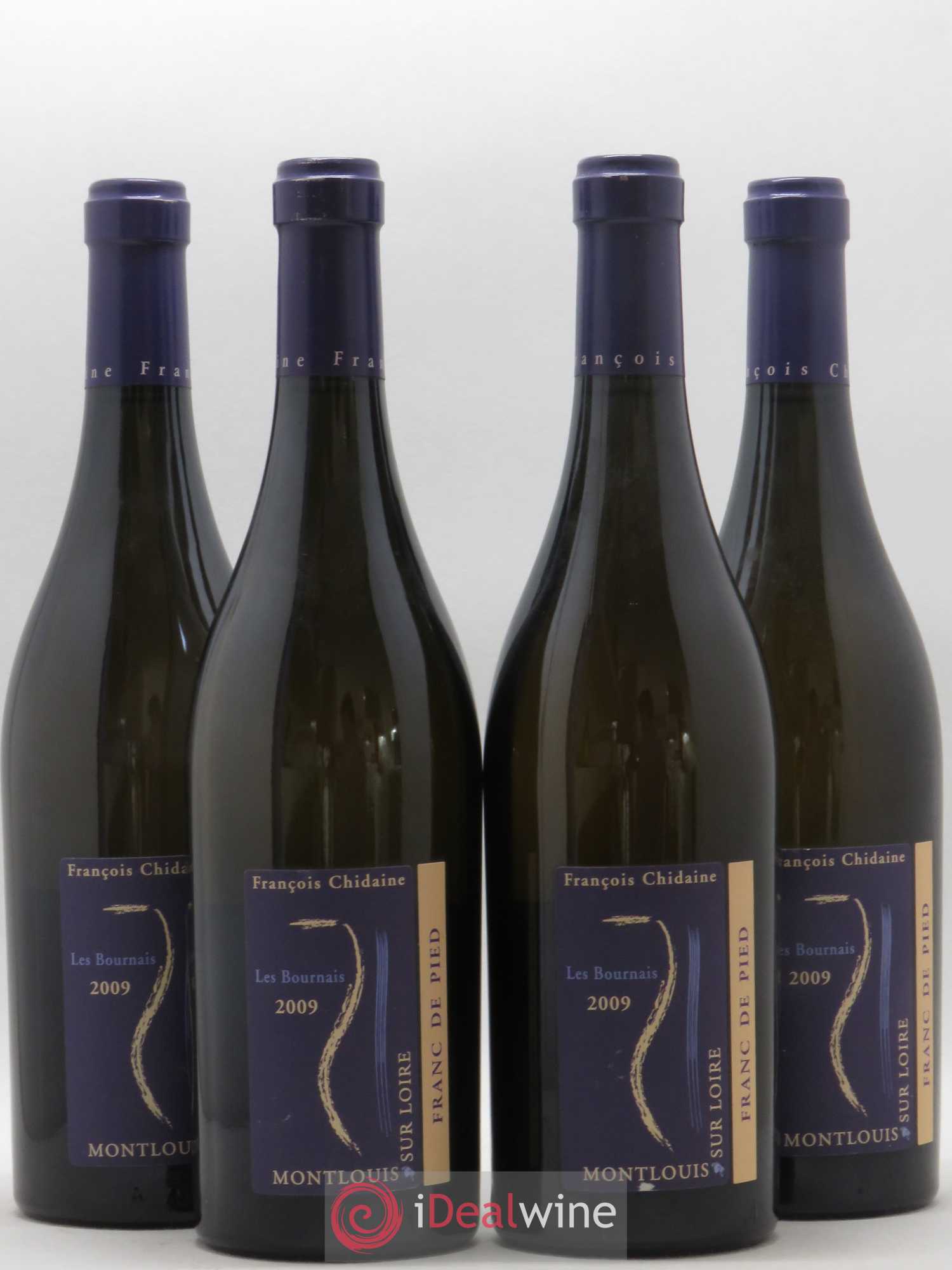 Montlouis-sur-Loire Les Bournais Franc de Pied François Chidaine 2009 - Lot de 4 bouteilles - 0