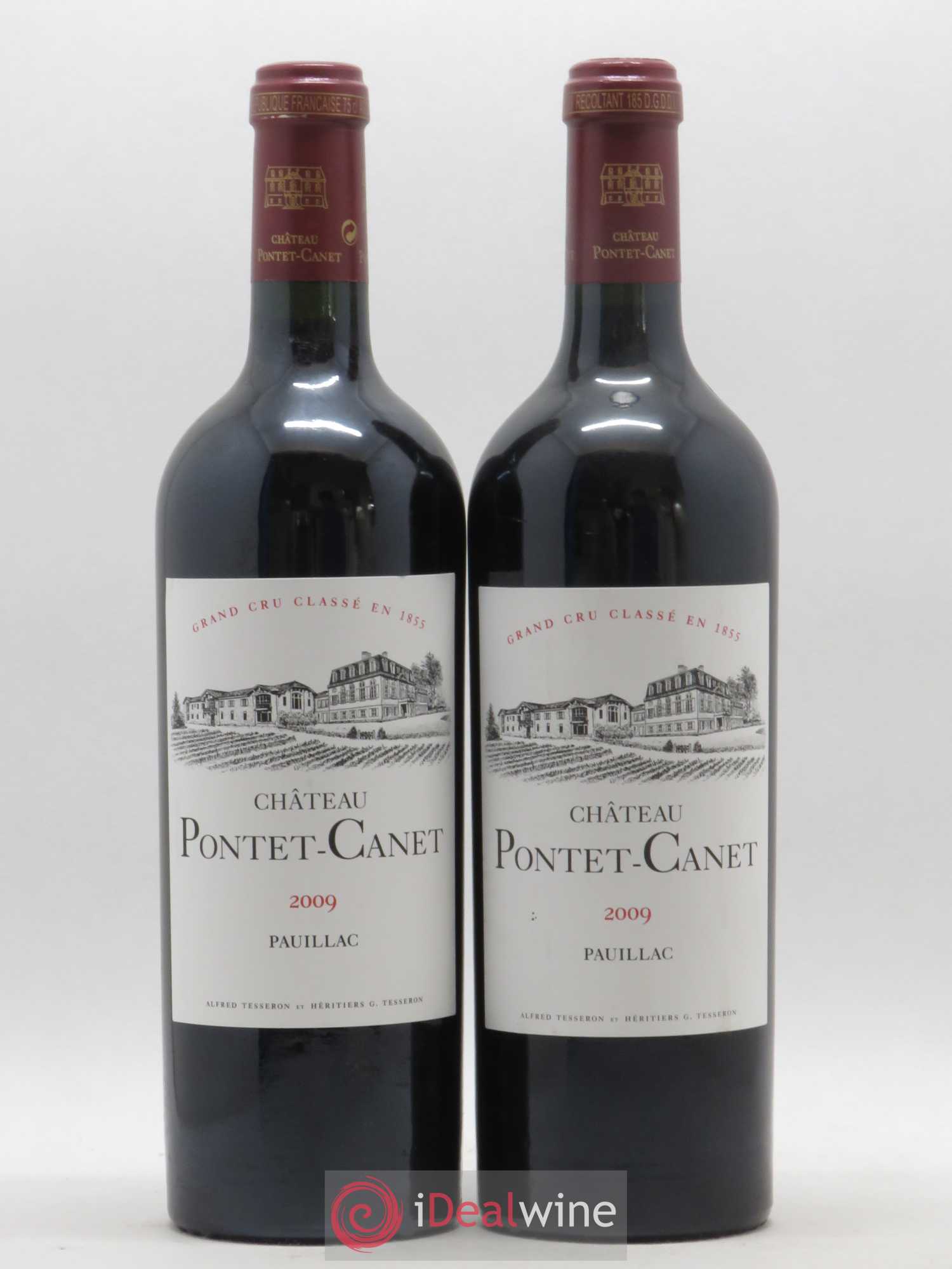 Château Pontet Canet 5ème Grand Cru Classé 2009 - Lot de 2 bouteilles - 0