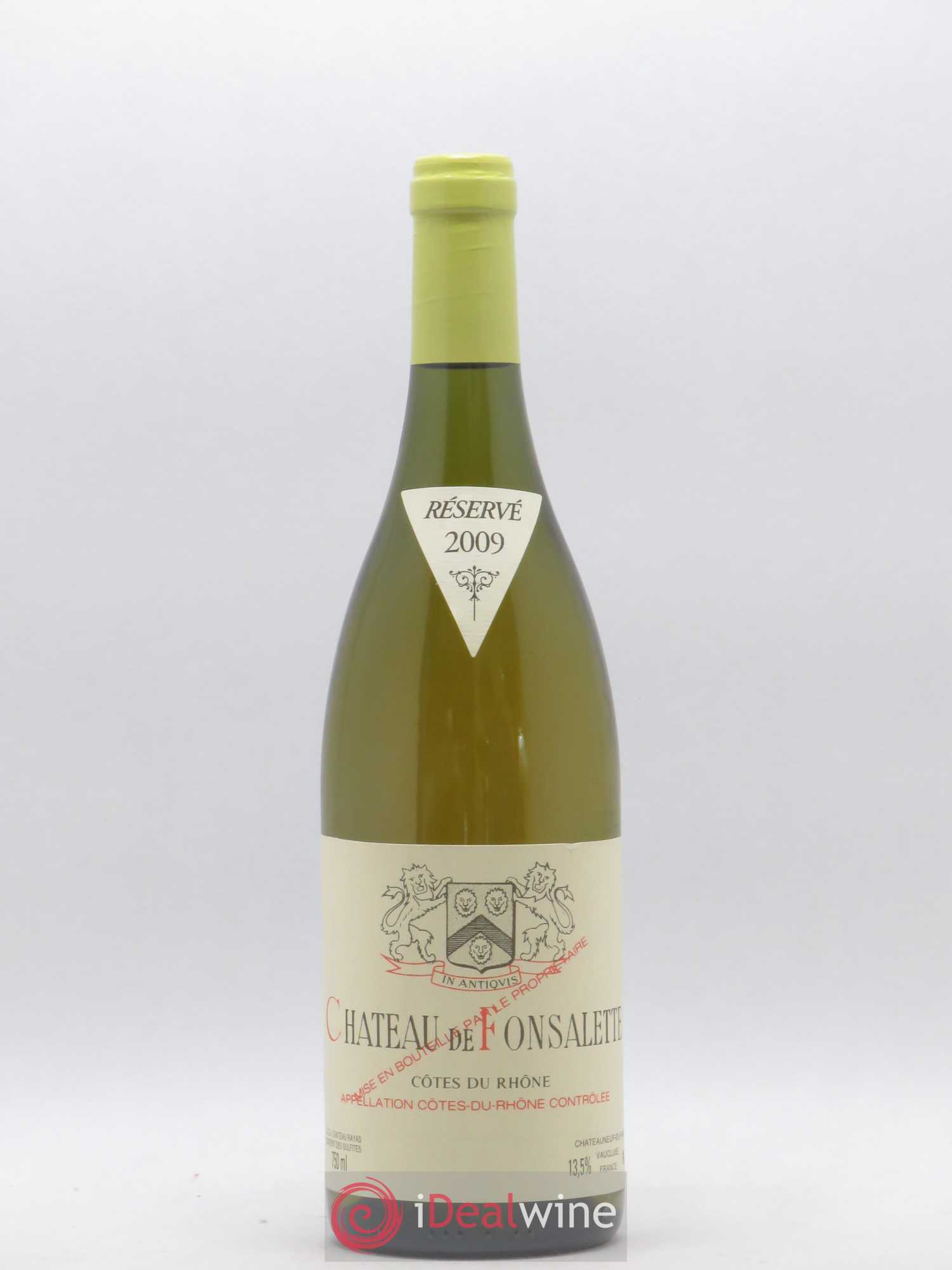 Côtes-du-Rhône Château de Fonsalette Emmanuel Reynaud 2009 - Lot de 1 bouteille - 0