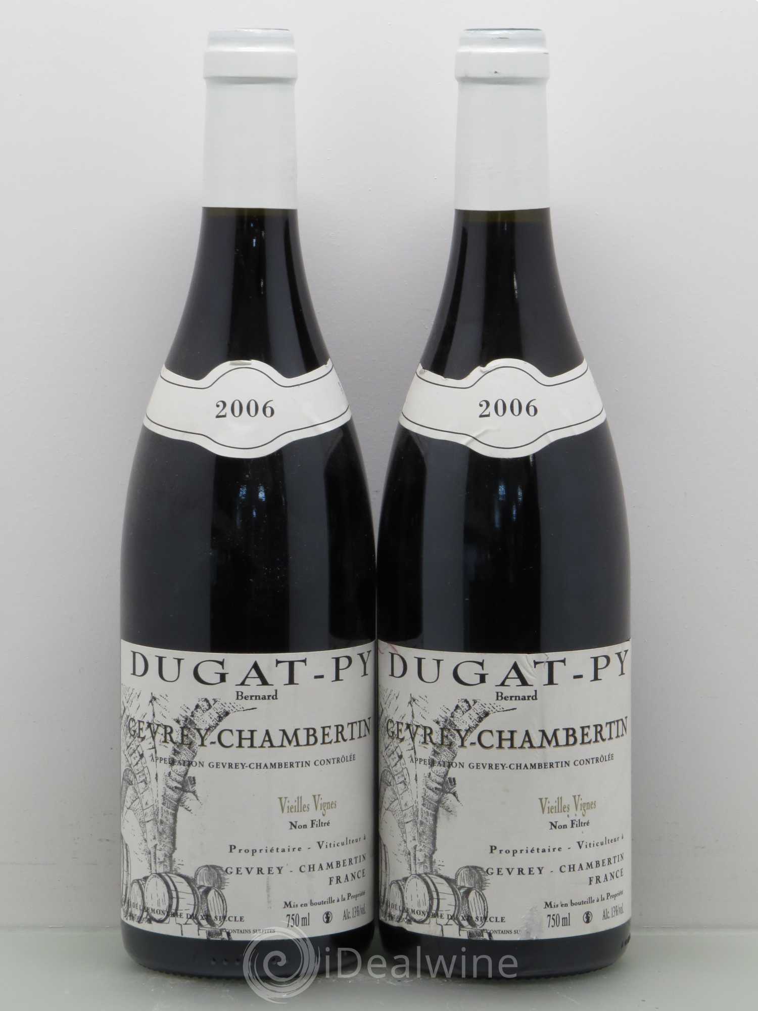Gevrey-Chambertin Vieilles Vignes Dugat-Py 2006 - Lot de 2 bouteilles - 0