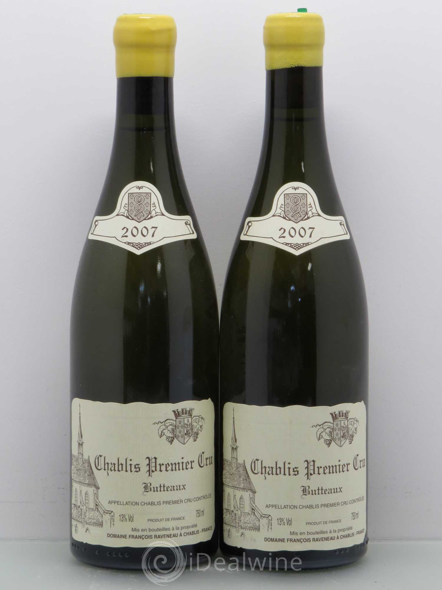 Chablis 1er Cru Butteaux Raveneau (Domaine) 2007 - Lot de 2 bouteilles - 0