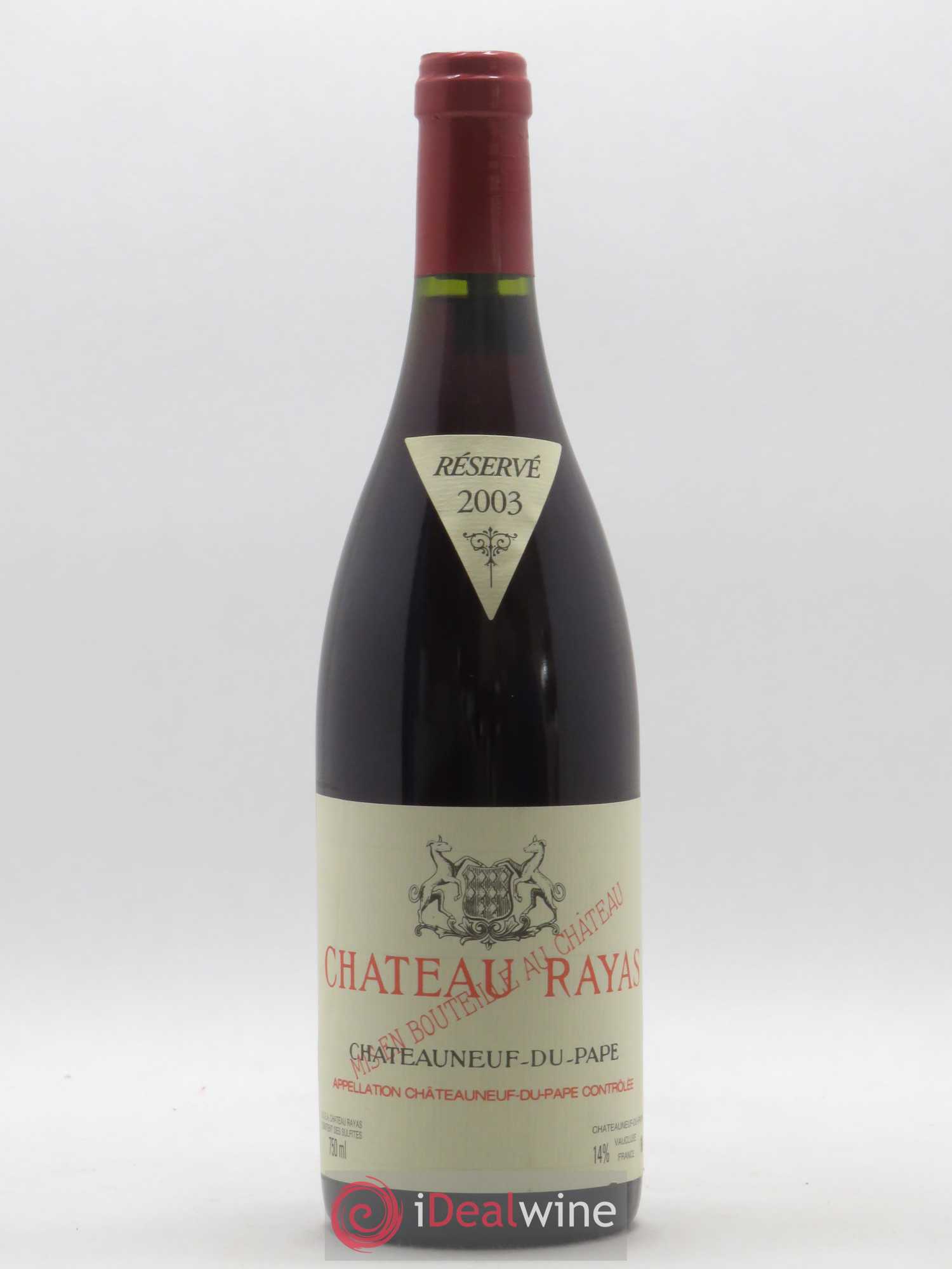 Châteauneuf-du-Pape Château Rayas Emmanuel Reynaud 2003 - Lot de 1 bouteille - 0