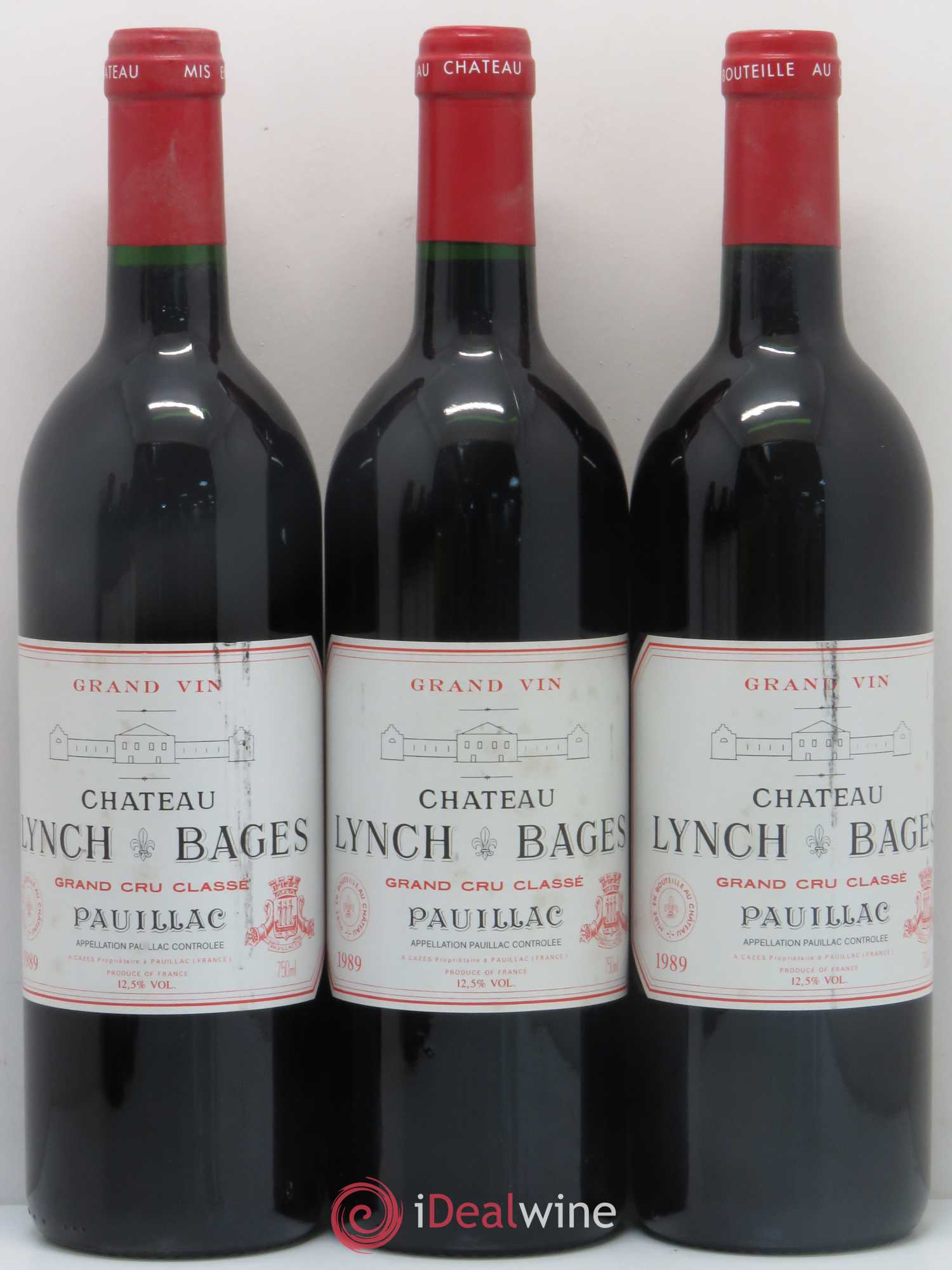 Château Lynch Bages 5ème Grand Cru Classé 1989 - Lot de 6 bouteilles - 2