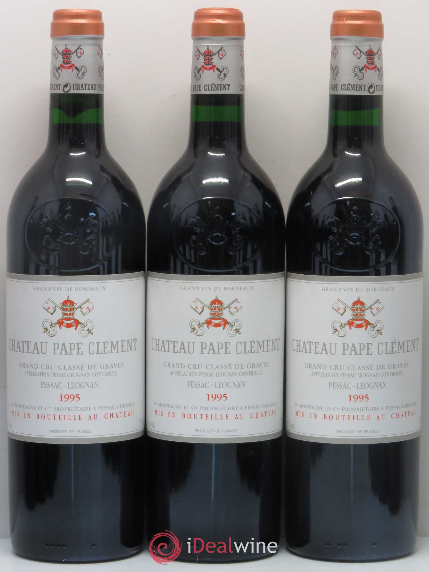 Château Pape Clément Cru Classé de Graves 1995 - Lot de 12 bouteilles - 1