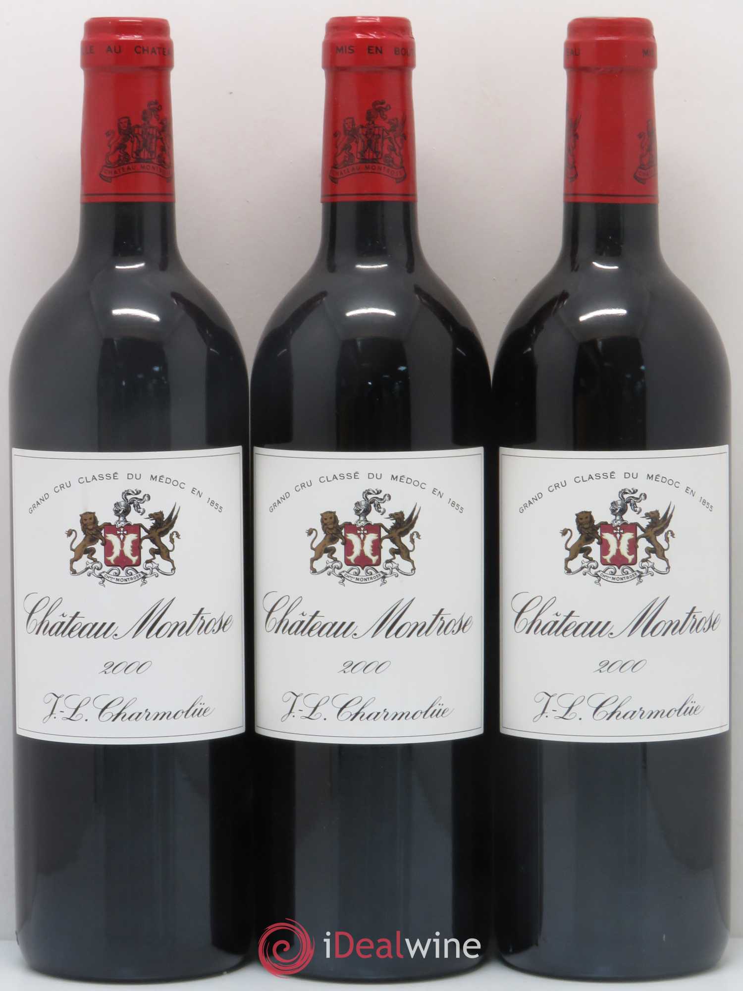 Château Montrose 2ème Grand Cru Classé 2000 - Lot de 3 bouteilles - 0